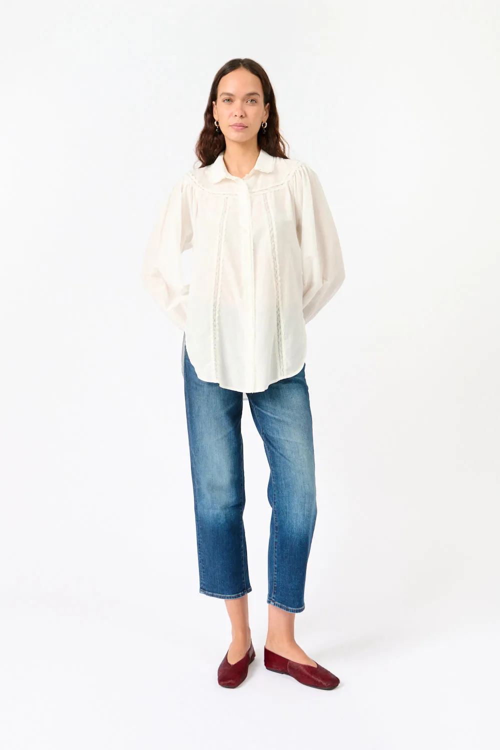 Lace Trim Blouse sold by Bessette product image thumbnail 2