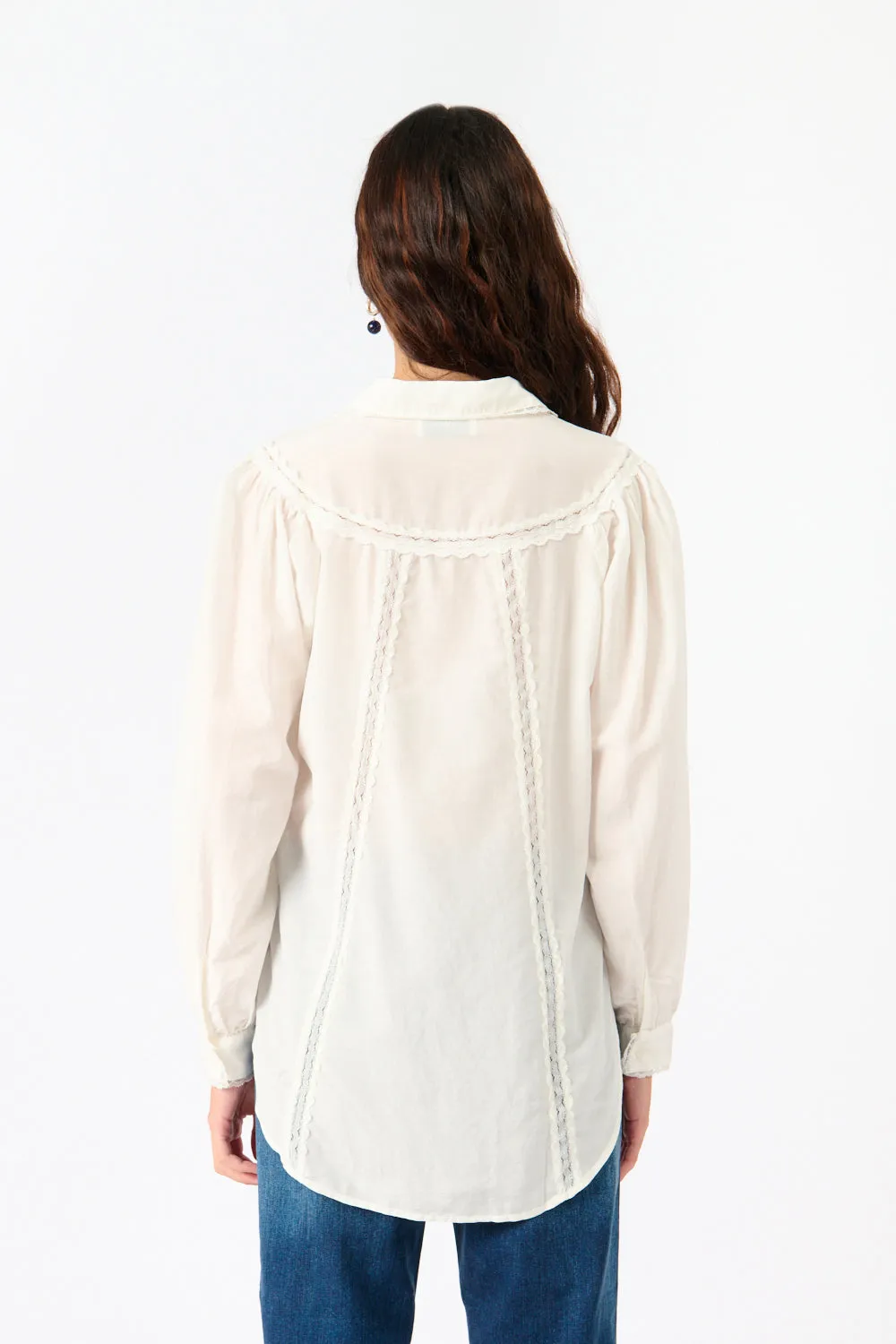 Lace Trim Blouse sold by Bessette product image thumbnail 4