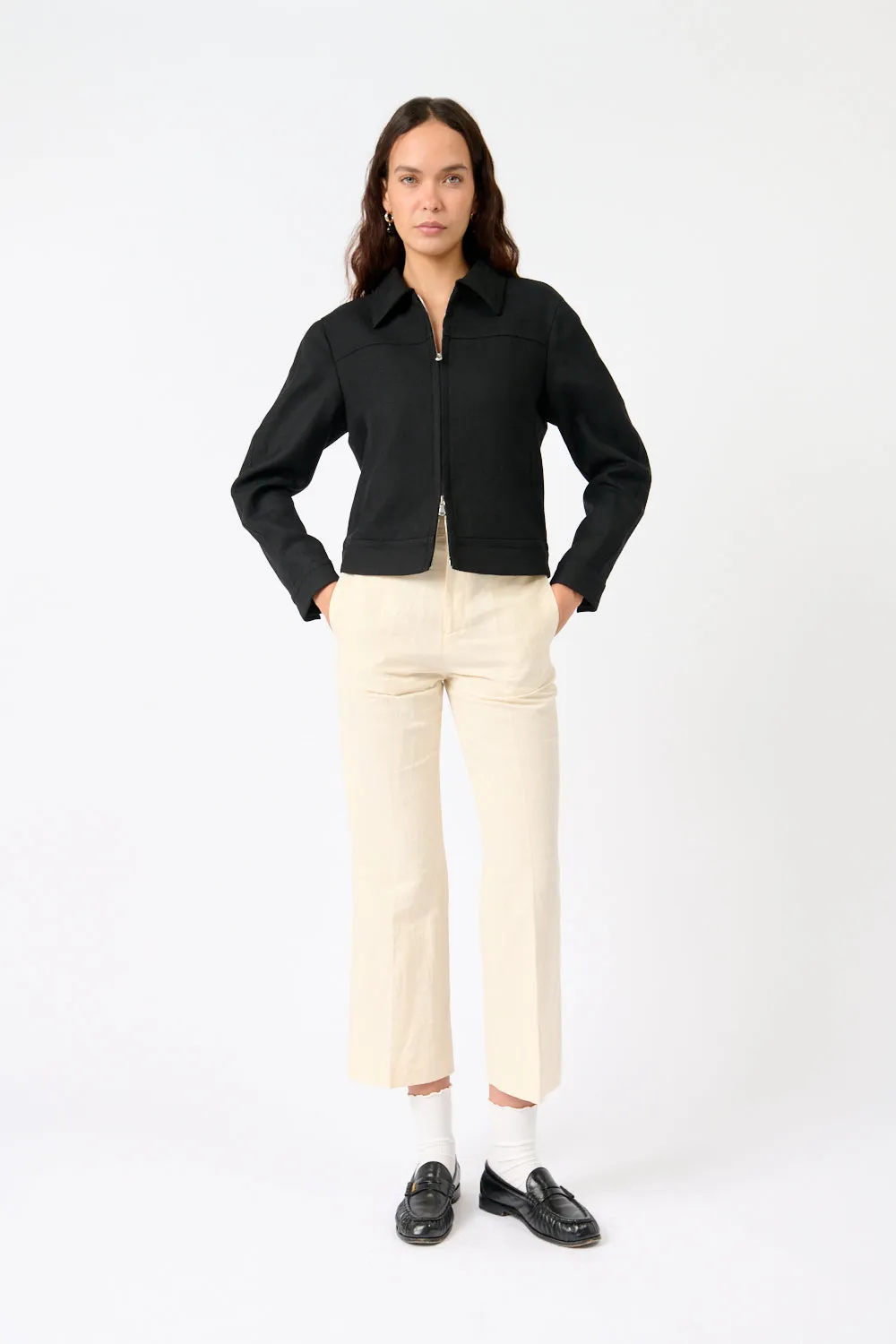 Tailored Wool Zip Jacket sold by Bessette product image thumbnail 2