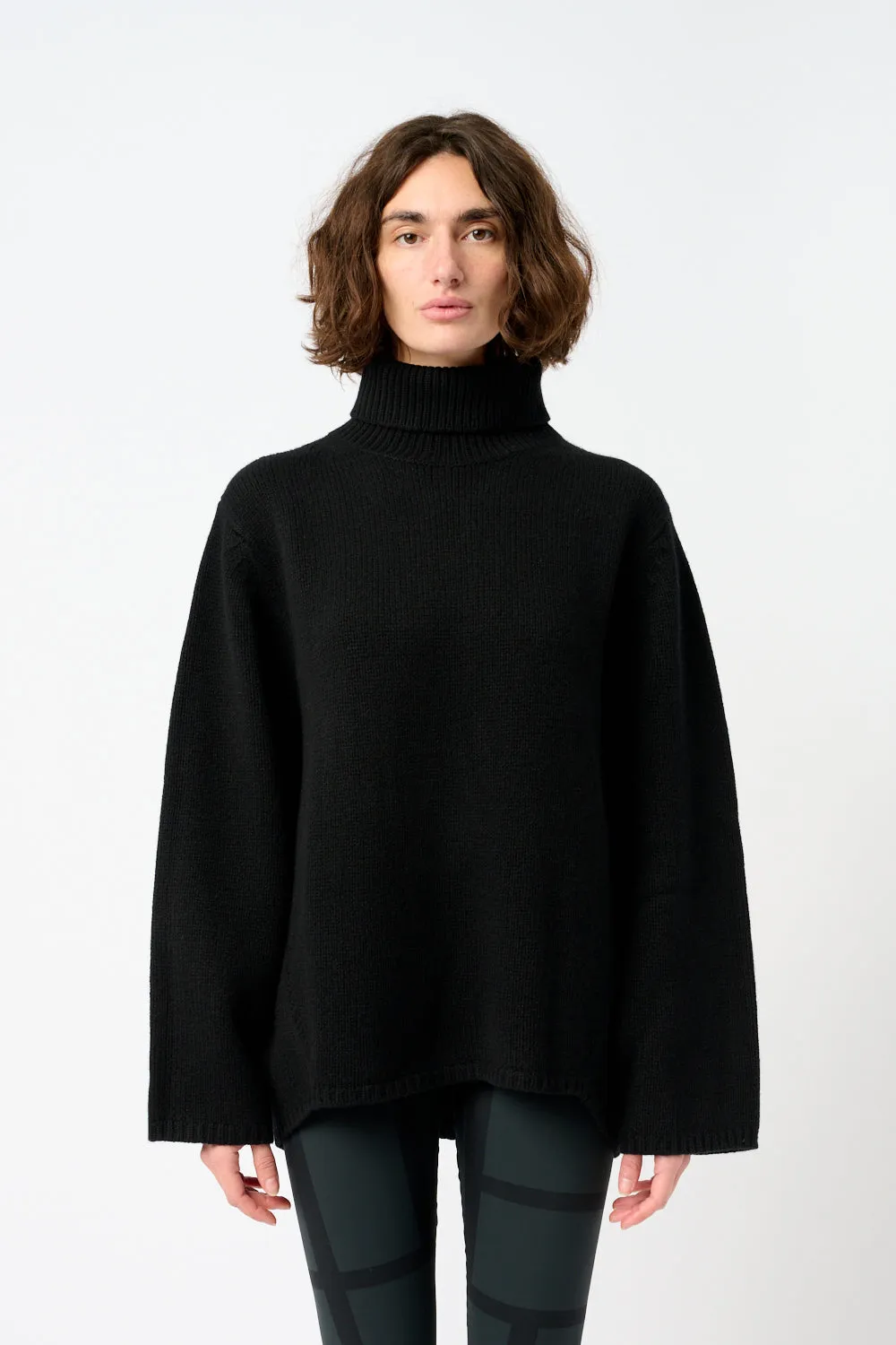 Wool Cashmere Turtleneck Black sold by Bessette