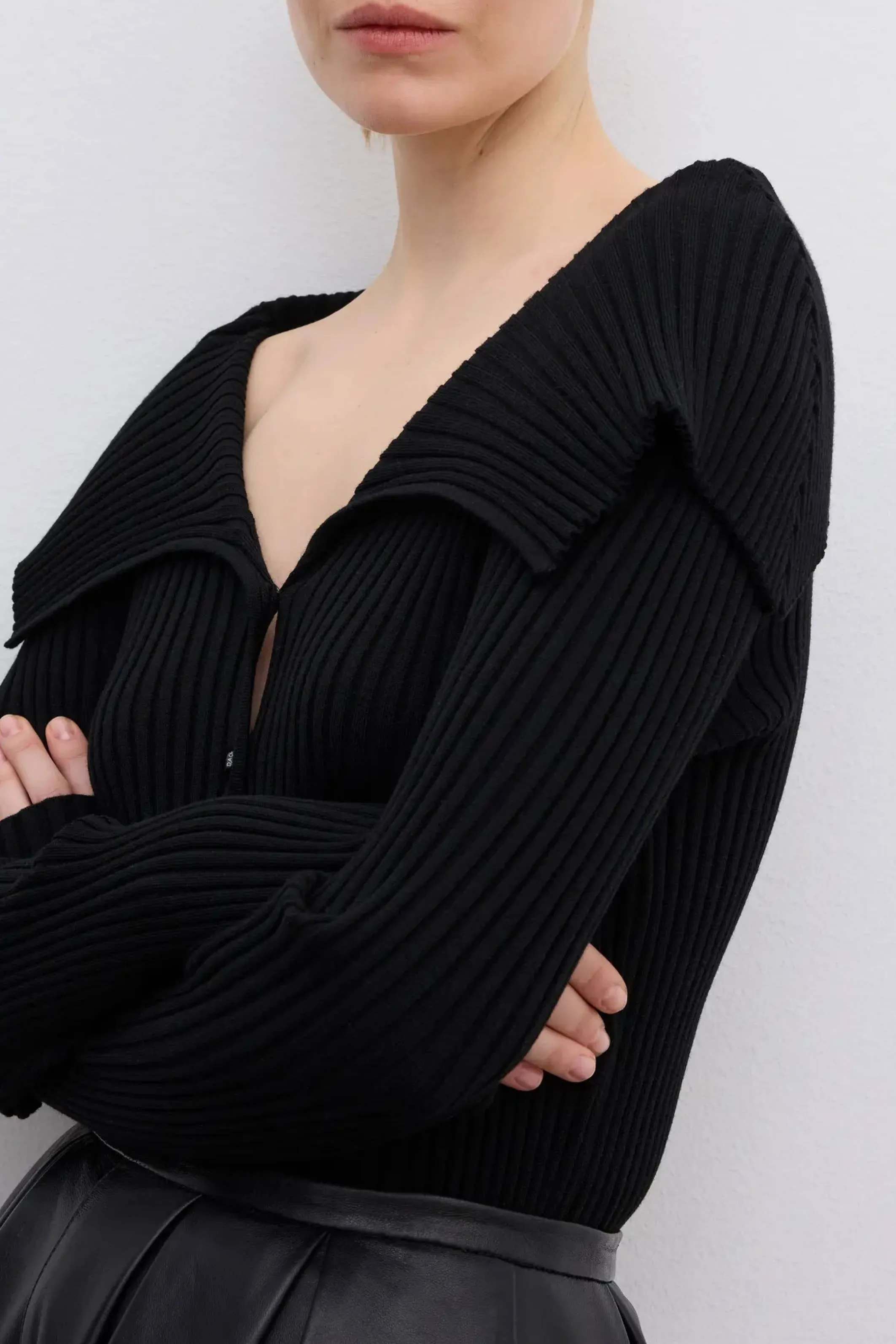 Merino Rib Cardigan sold by Bessette product image thumbnail 5