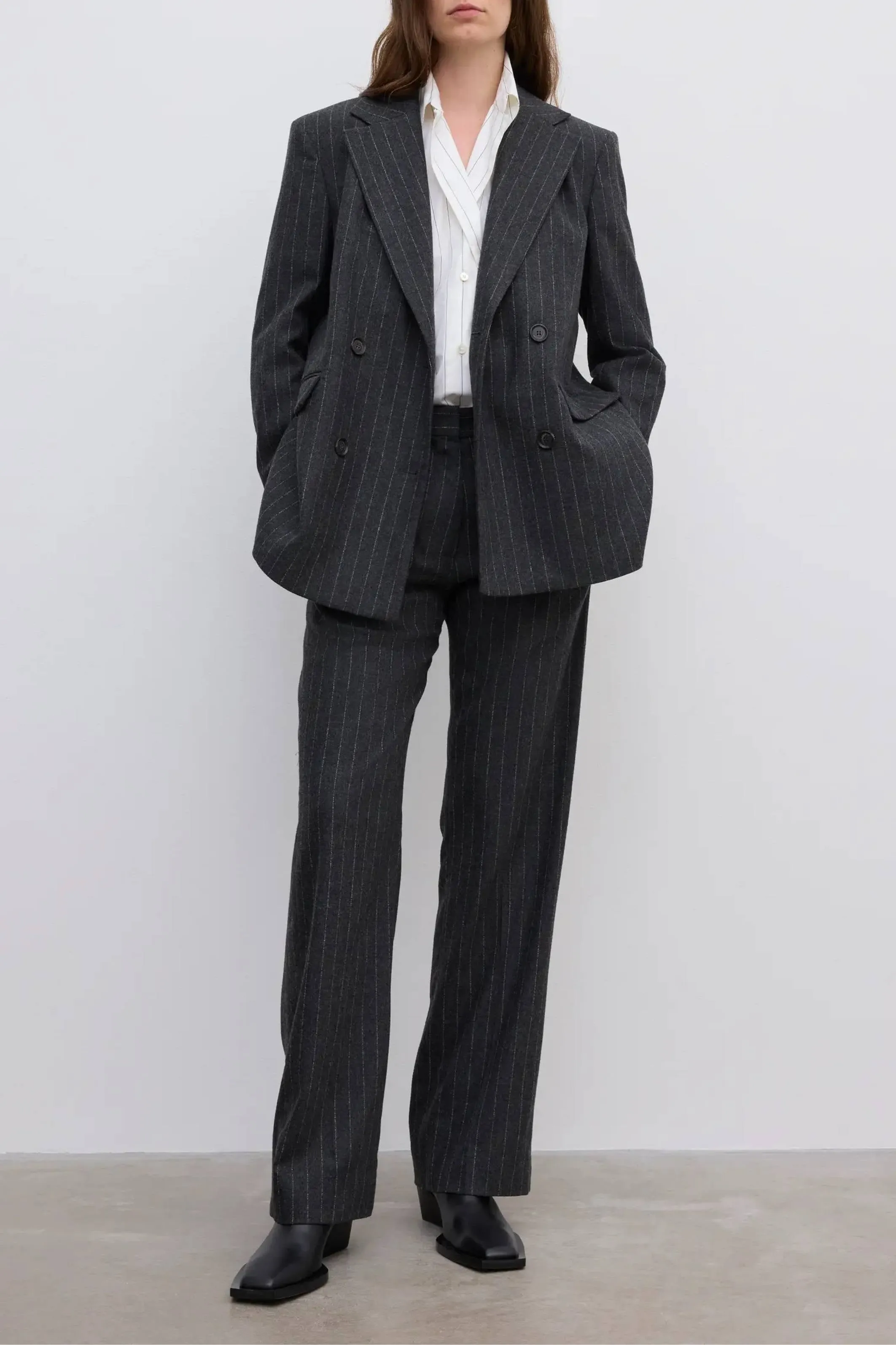 Classic Pinstripe Blazer sold by Bessette product image thumbnail 2
