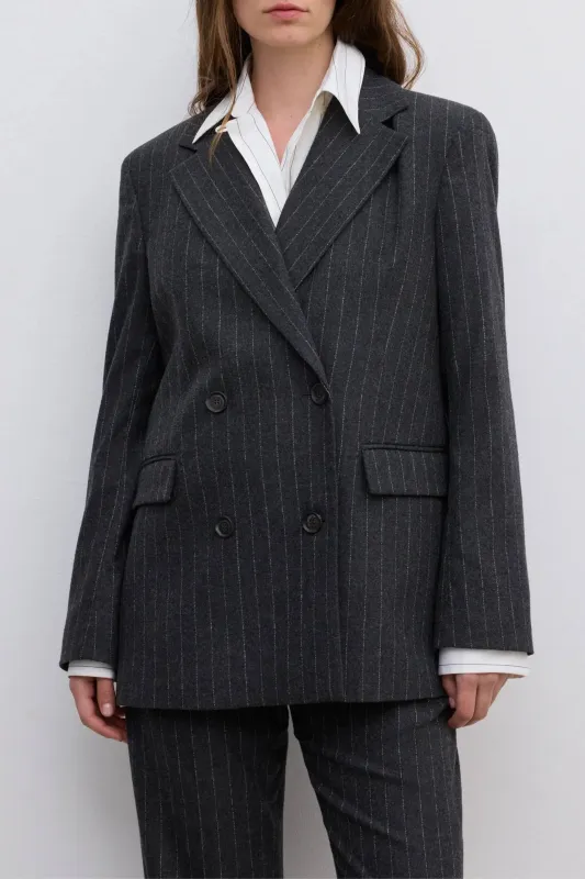 Classic Pinstripe Blazer made by Houseofdagmar