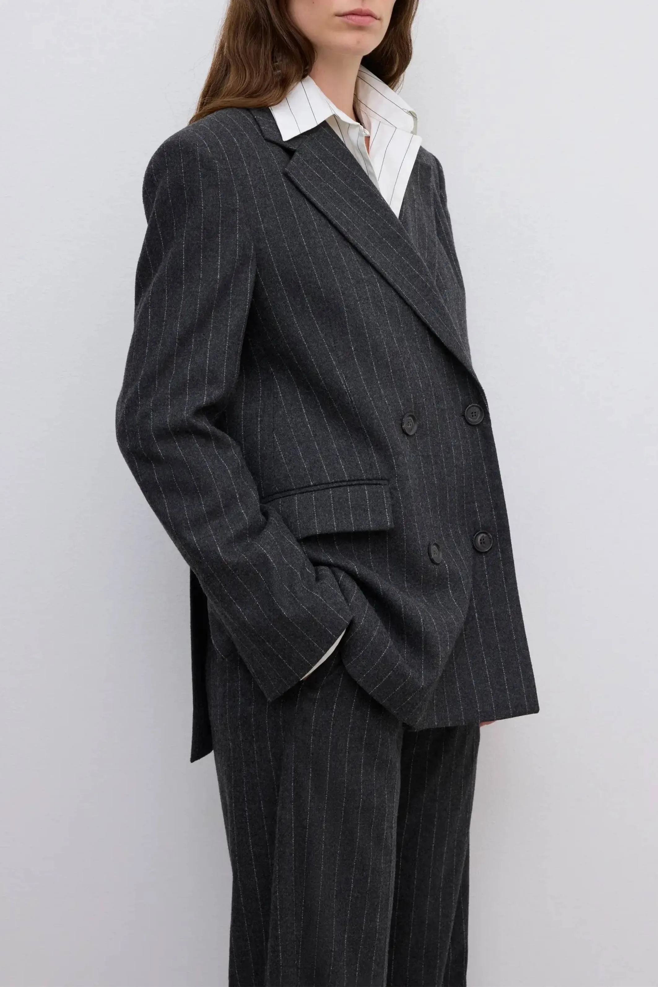 Classic Pinstripe Blazer sold by Bessette product image thumbnail 3