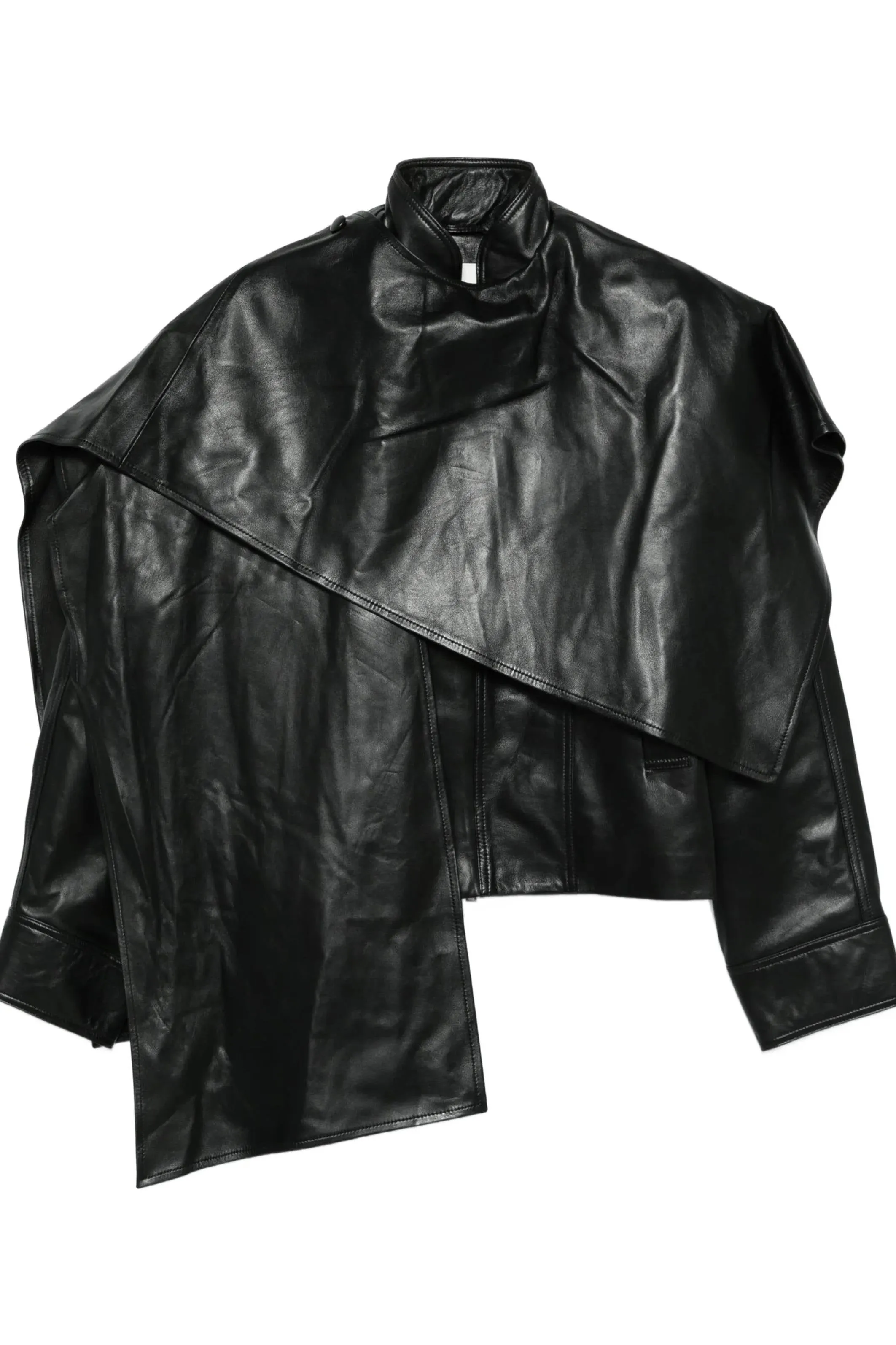 Naomi leather jacket sold by Bessette