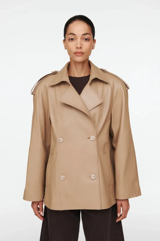 Ottelie Leather Jacket made by DUCIE