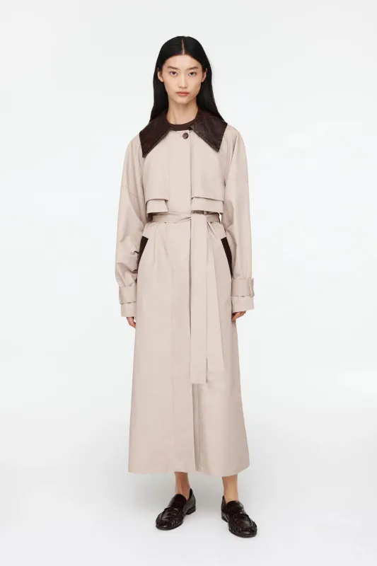 Juliet Canavas Trench Beige made by DUCIE
