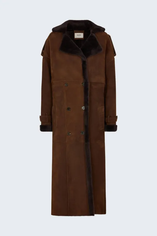 Evander Shearling Coat made by DUCIE