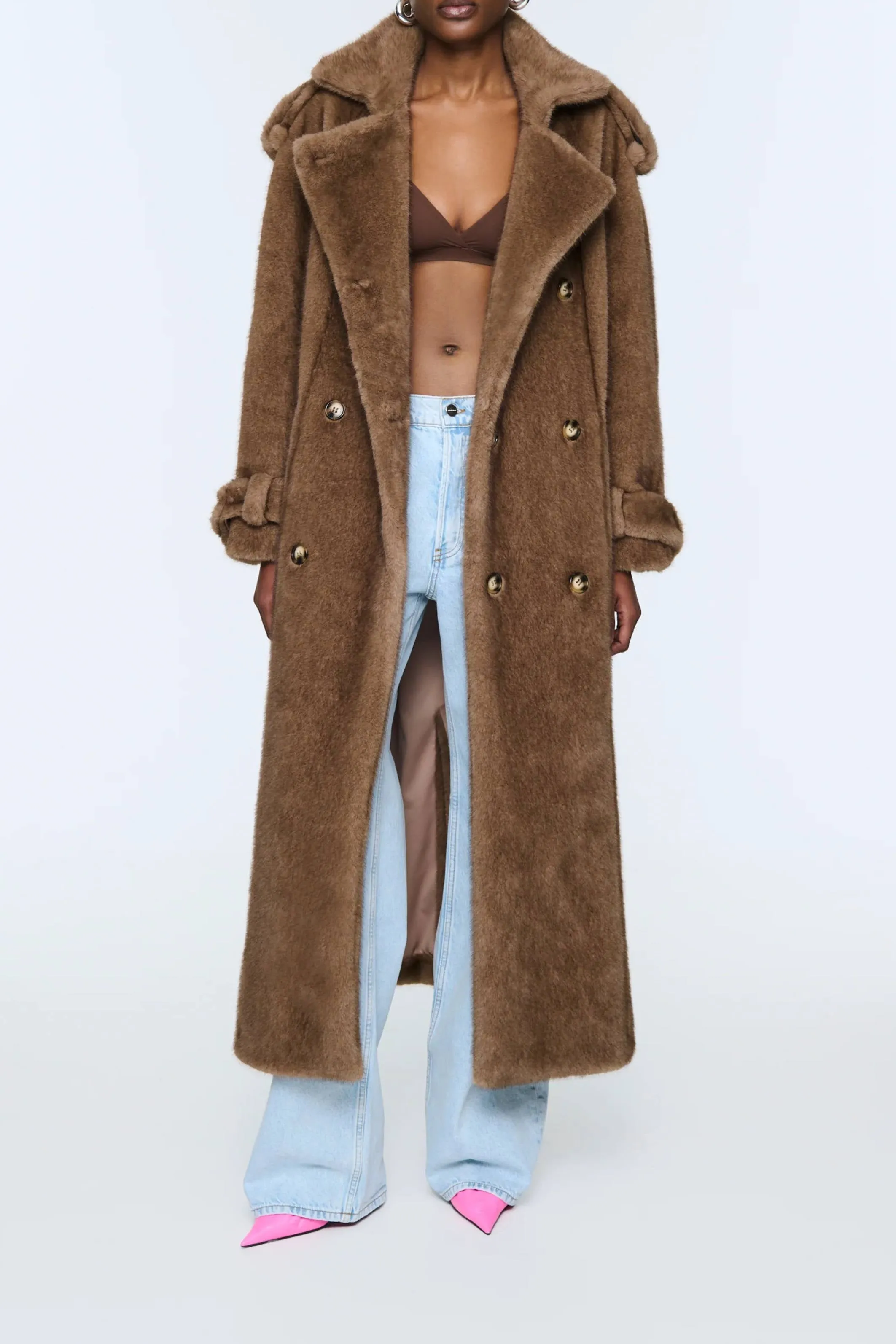Thalia Fur Coat chestnut sold by Bessette product image thumbnail 3