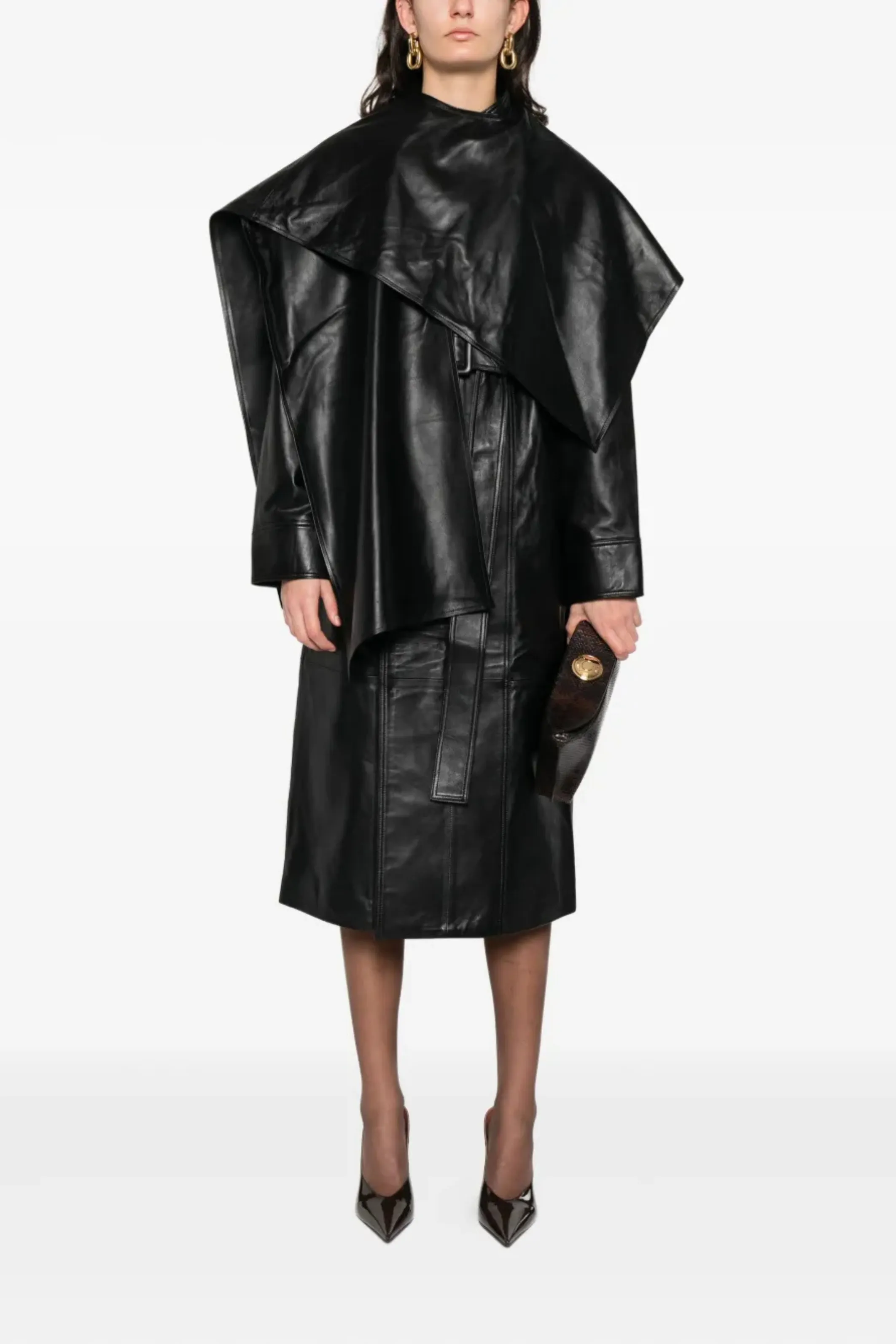Nina Leather Coat Black sold by Bessette product image thumbnail 2