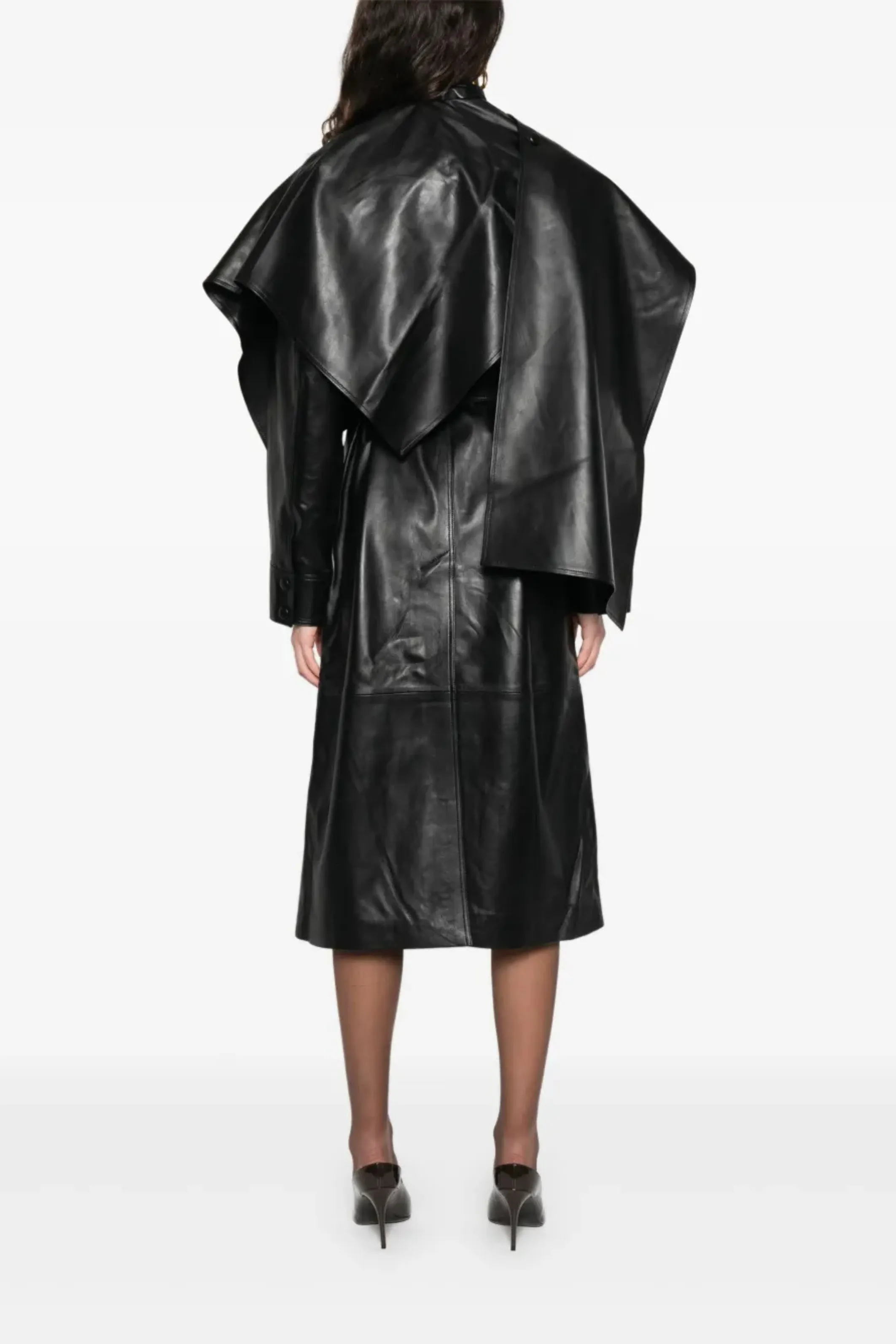 Nina Leather Coat Black sold by Bessette product image thumbnail 4