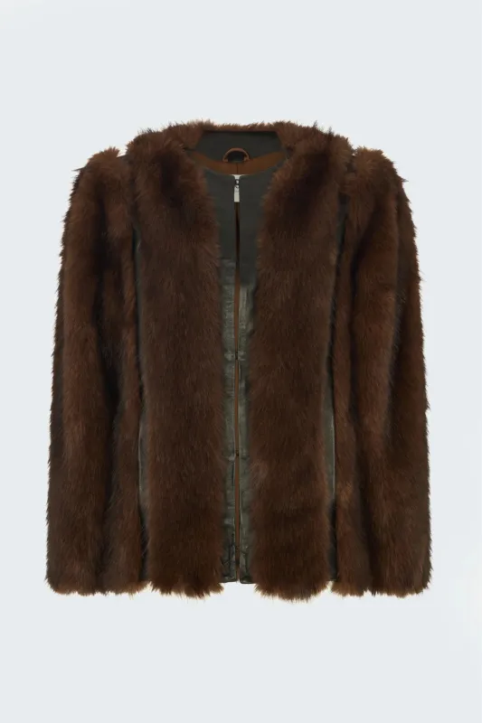 Eden Fur Jacket made by DUCIE