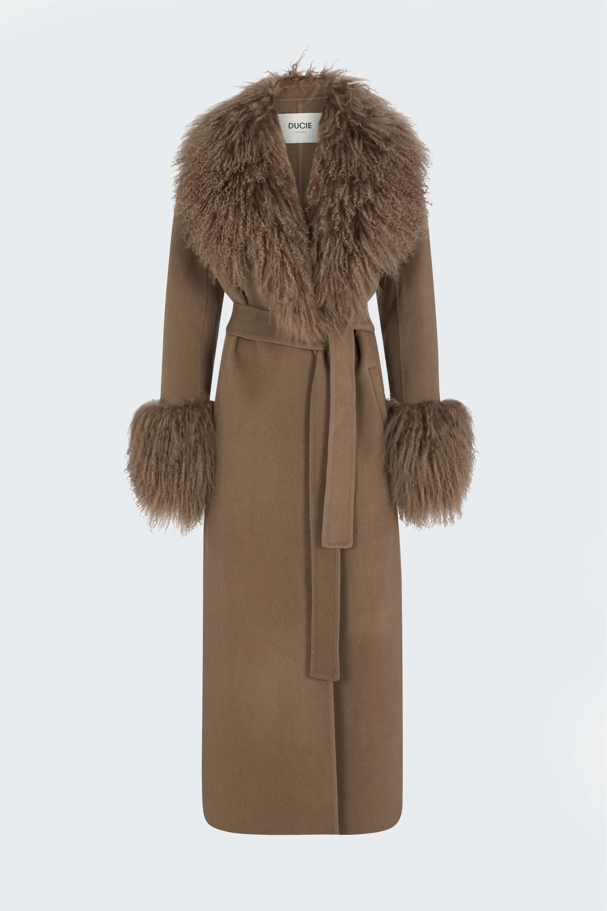 Lily Wool Coat Truffle sold by Bessette