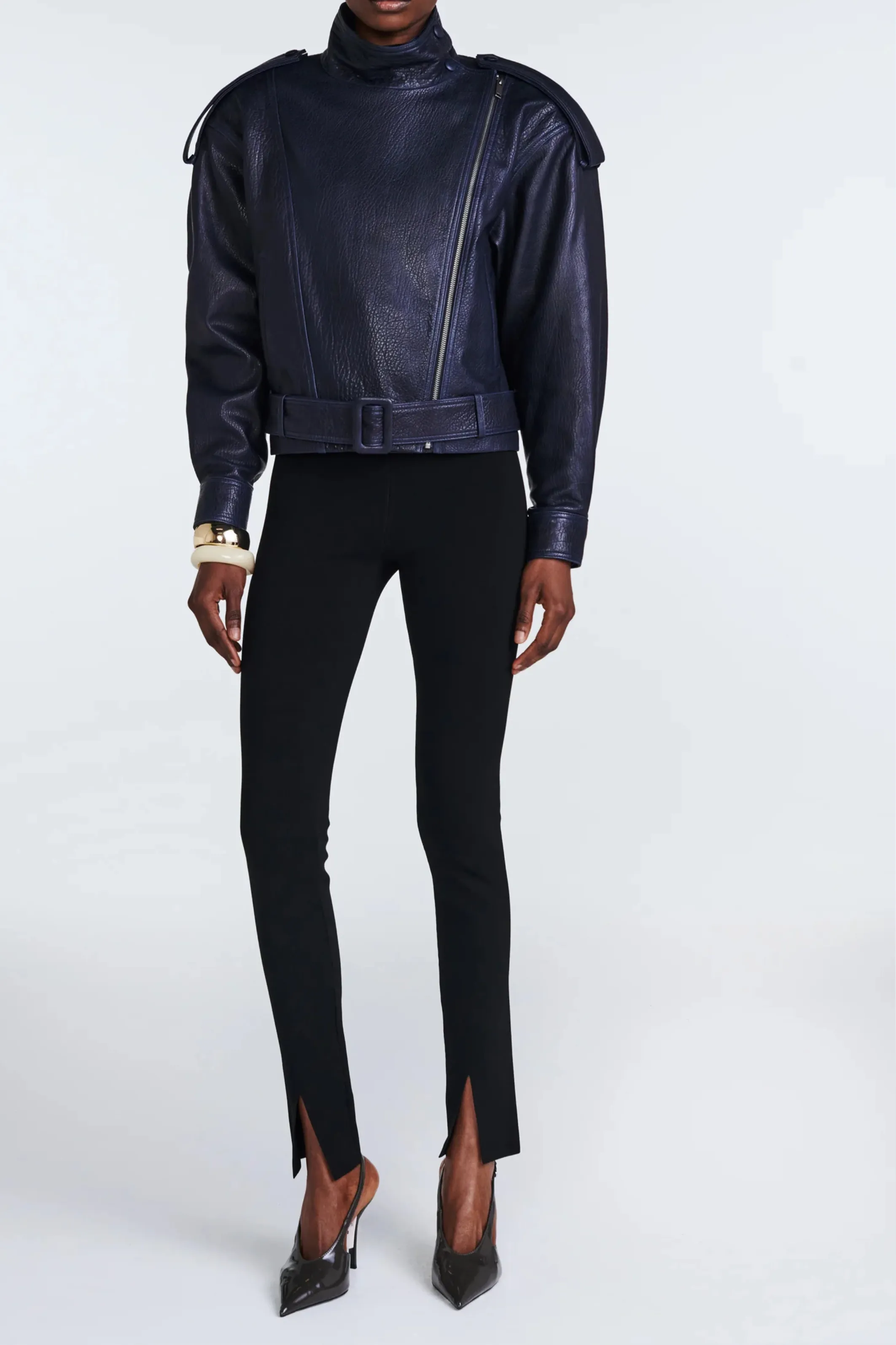 Serpa Leather Jacket Navy sold by Bessette product image thumbnail 2