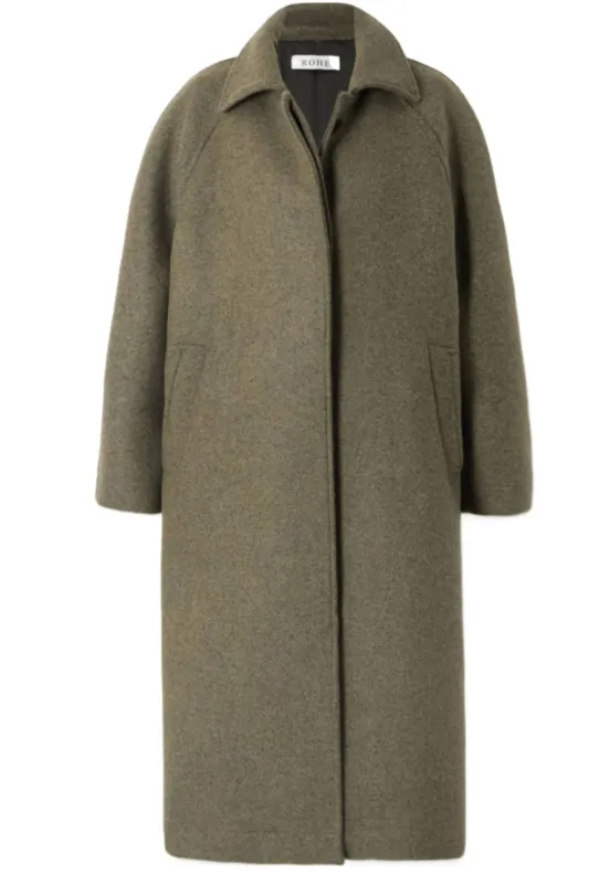 Textured wool coat made by Rohe