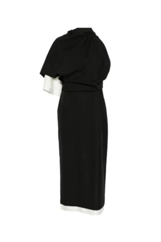 Draped Open Back Dress made by Rohe