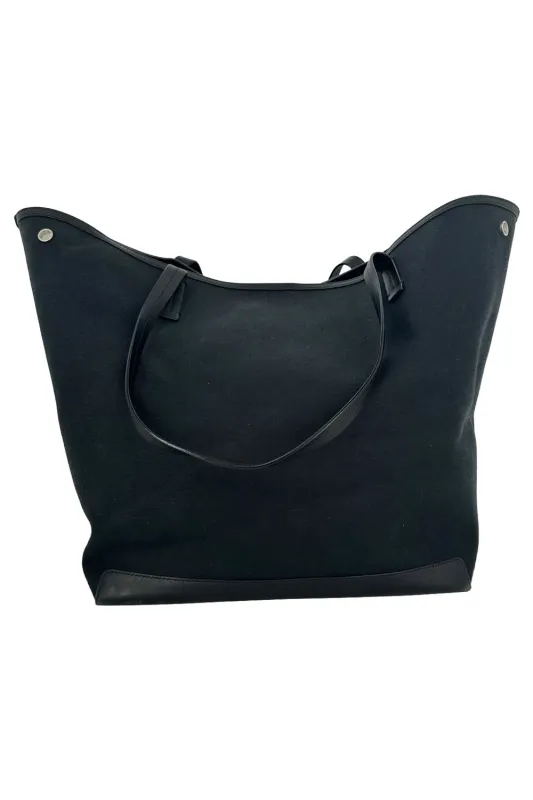 The Row Park Tote Three Canvas Tote Bag in Black Nylon Canvas made by The Row