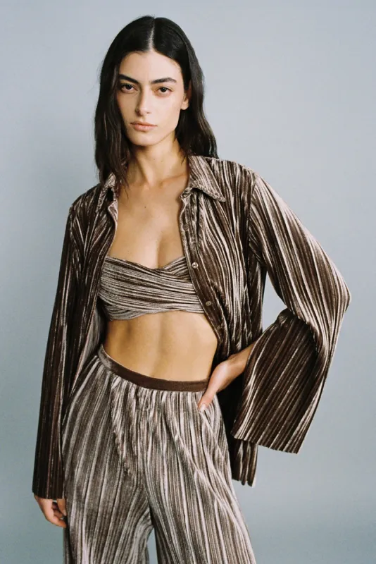 SABINA MUSAYEV Cirro Bra - Brown sold by Bonvion