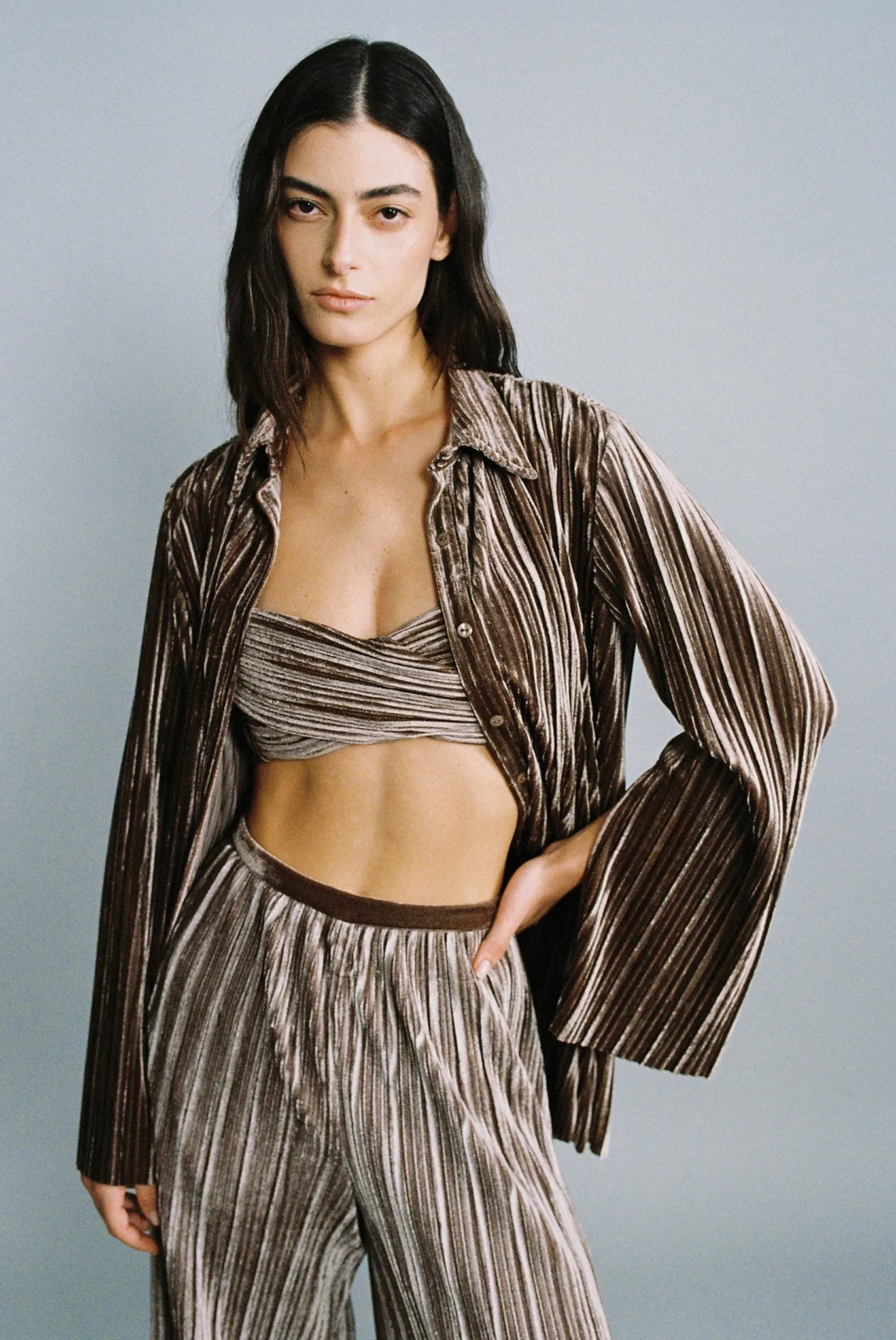 SABINA MUSAYEV Cirro Bra - Brown sold by Bonvion