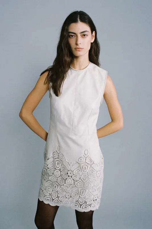 SABINA MUSAYEV Obsidian Mini Dress - Stone sold by Bonvion