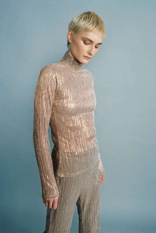 SABINA MUSAYEV Arctic Top - Antique Gold sold by Bonvion