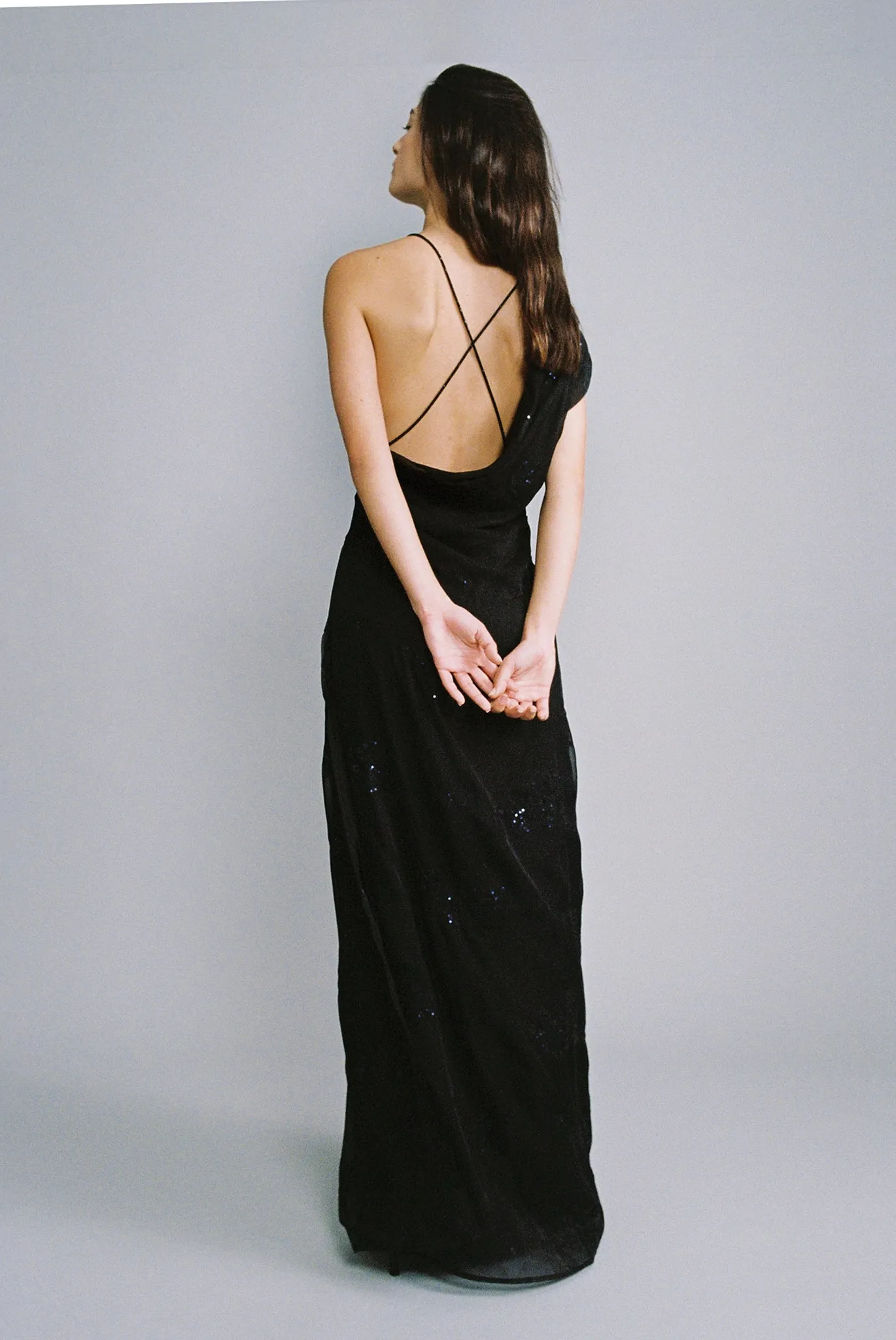 SABINA MUSAYEV Stardust Maxi Dress - Black sold by Bonvion product image thumbnail 5