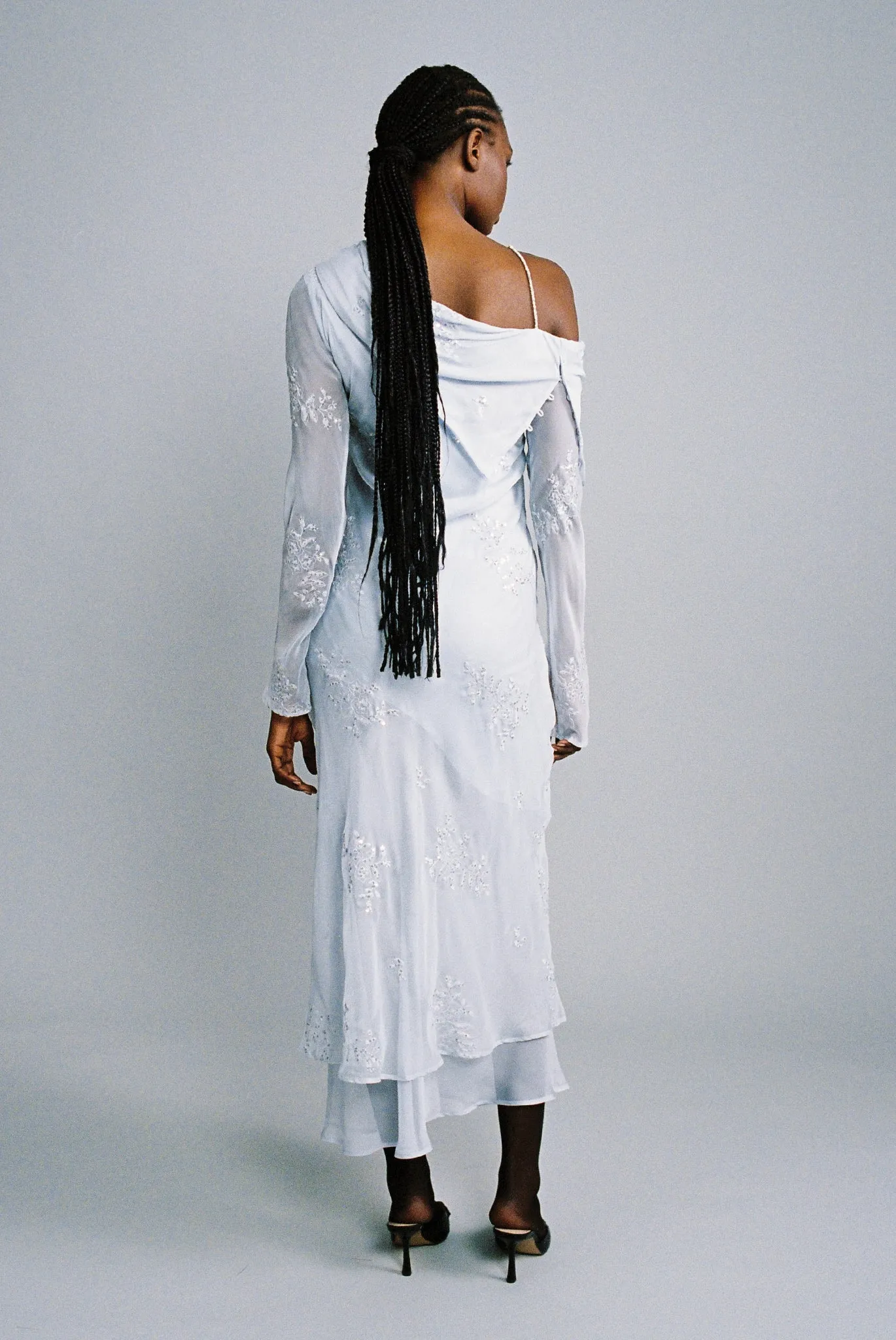 SABINA MUSAYEV Mirage Maxi Dress - Ice Blue sold by Bonvion product image thumbnail 3