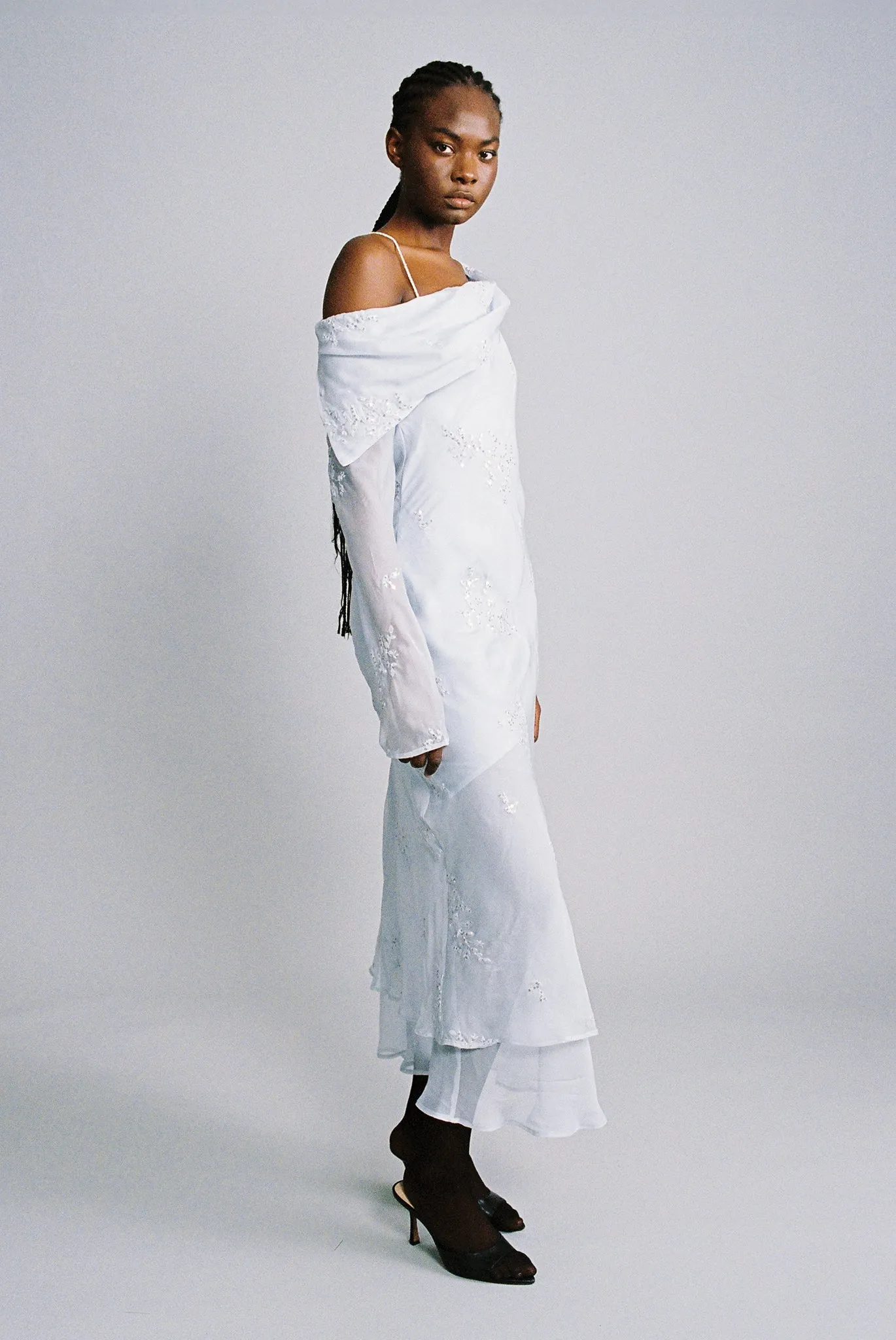 SABINA MUSAYEV Mirage Maxi Dress - Ice Blue sold by Bonvion product image thumbnail 2