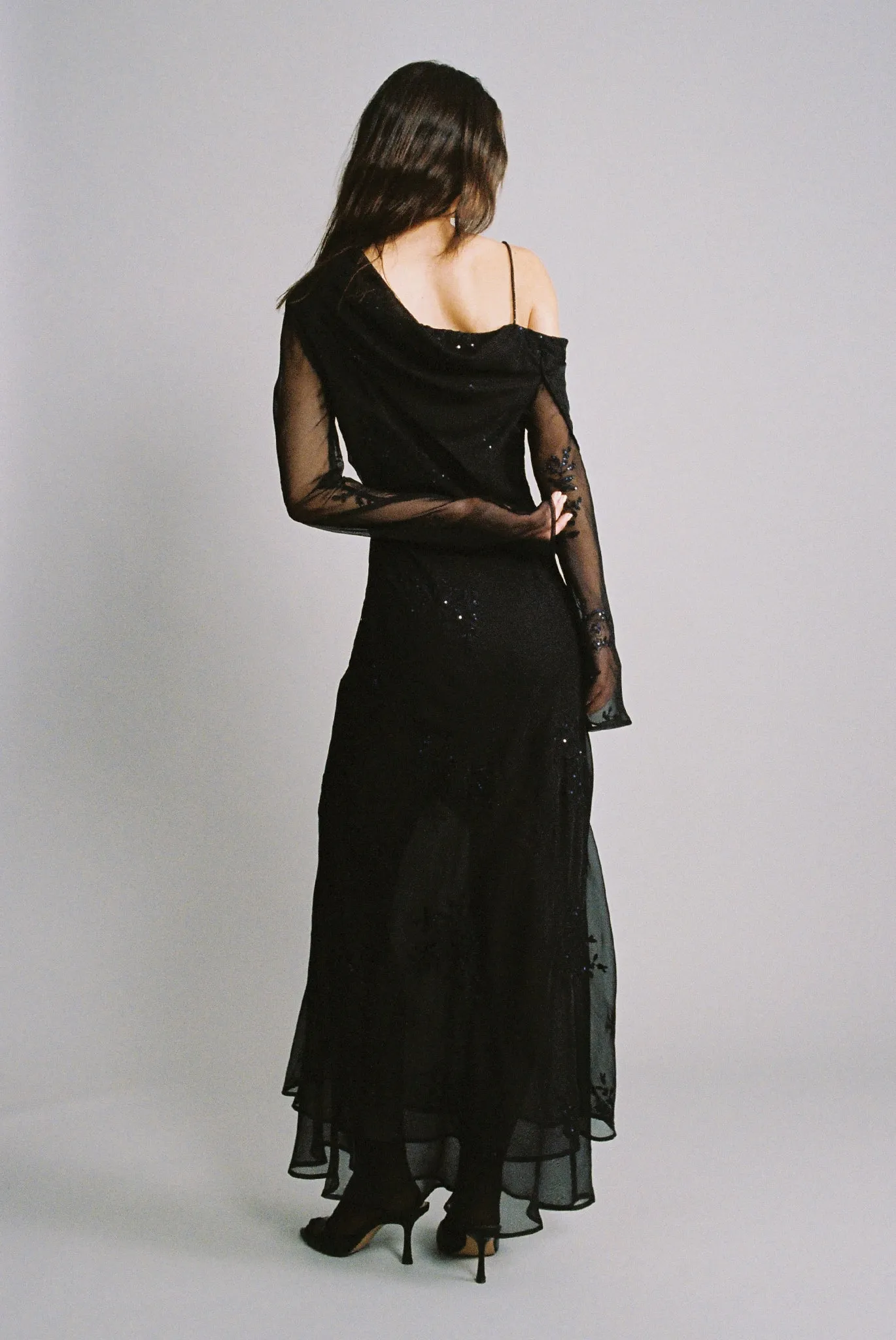 SABINA MUSAYEV Mirage Maxi Dress - Black sold by Bonvion product image thumbnail 3