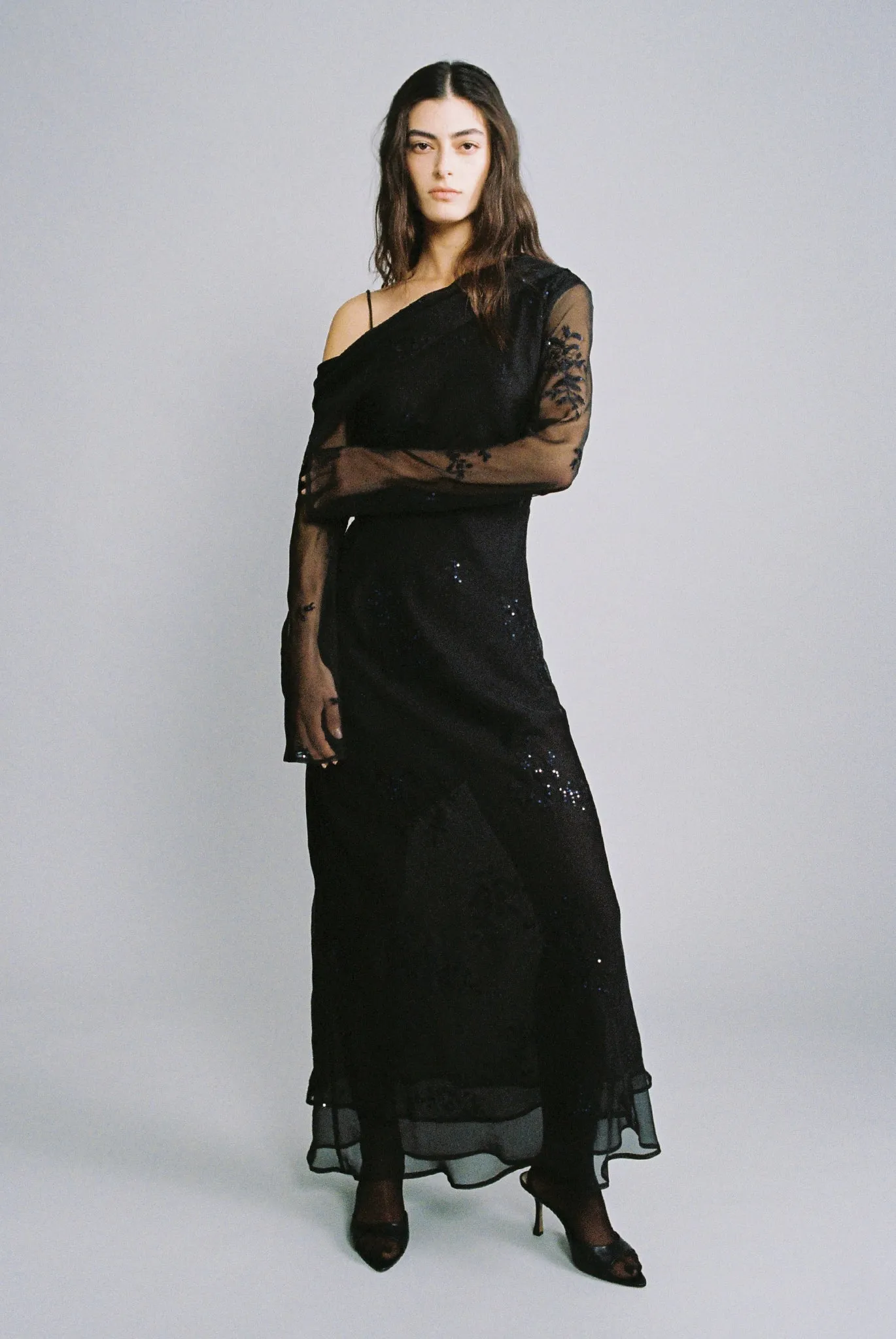 SABINA MUSAYEV Mirage Maxi Dress - Black sold by Bonvion