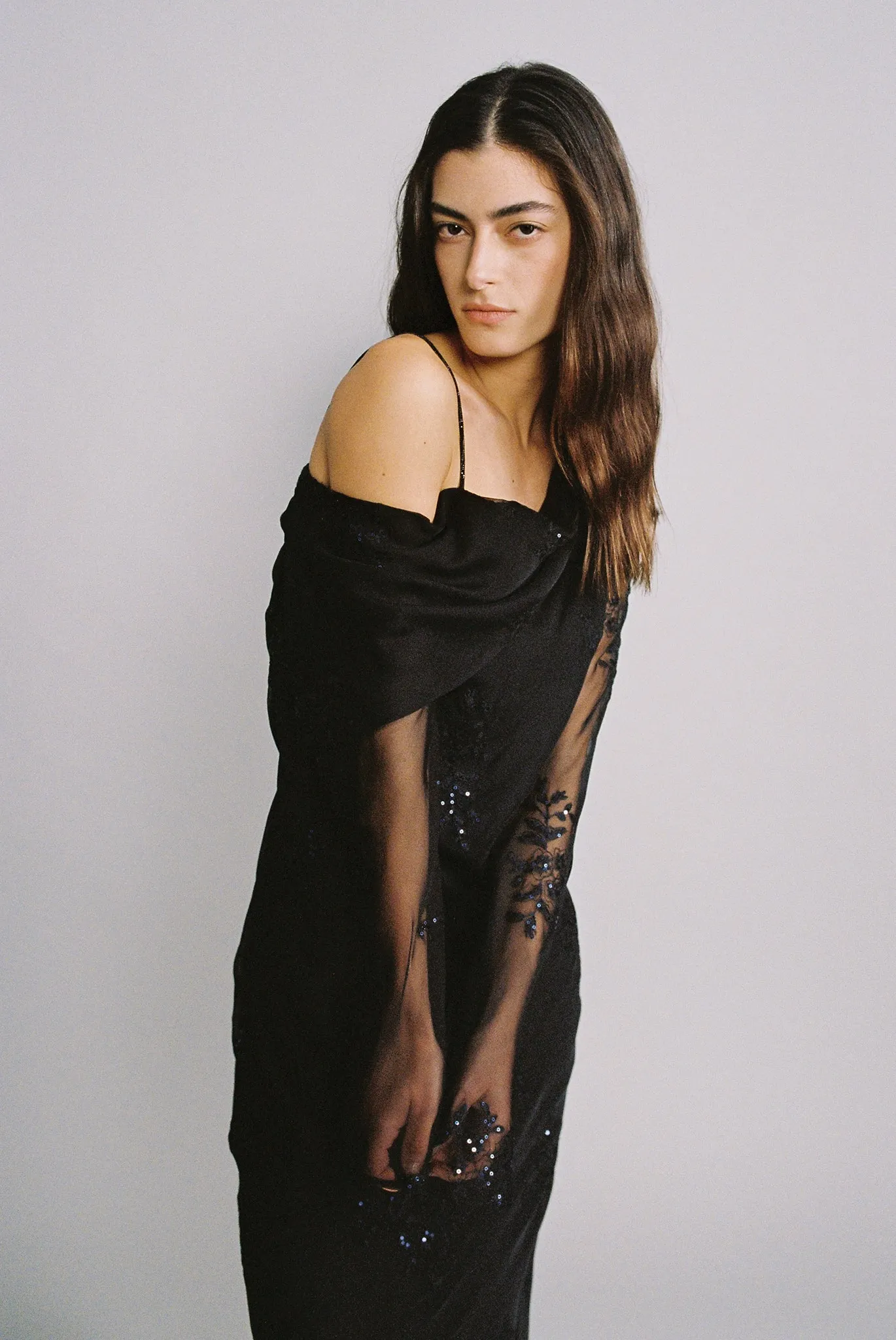 SABINA MUSAYEV Mirage Maxi Dress - Black sold by Bonvion product image thumbnail 2