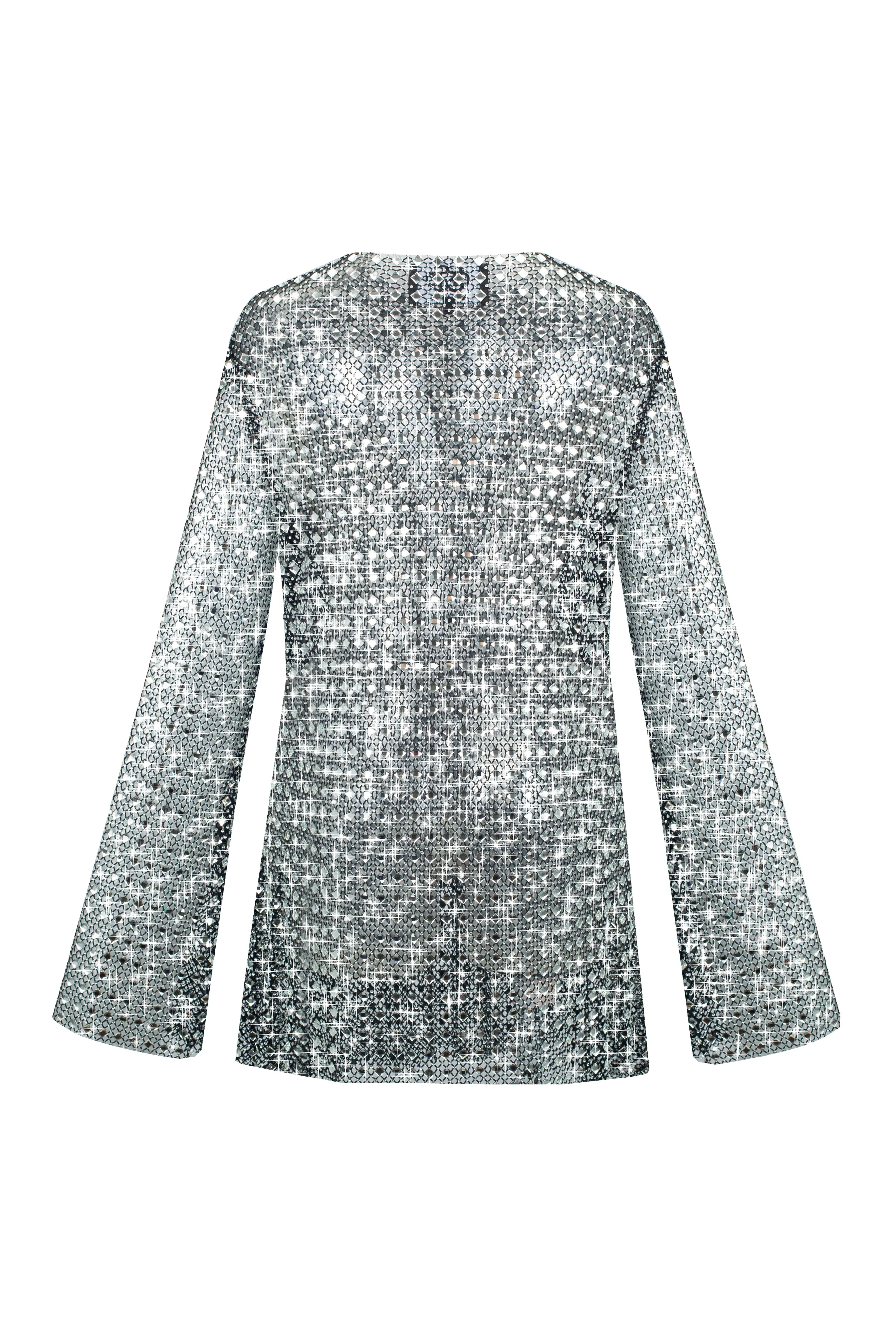 SANTA Sparkling Mesh Mini Dress - Black sold by Bonvion product image thumbnail 4