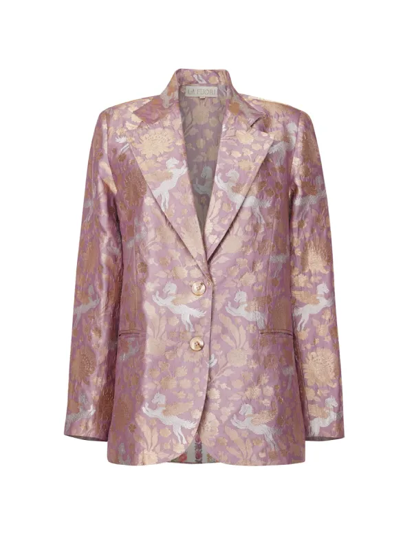LA FUORI Pradera jacquard blazer sold by Bonvion