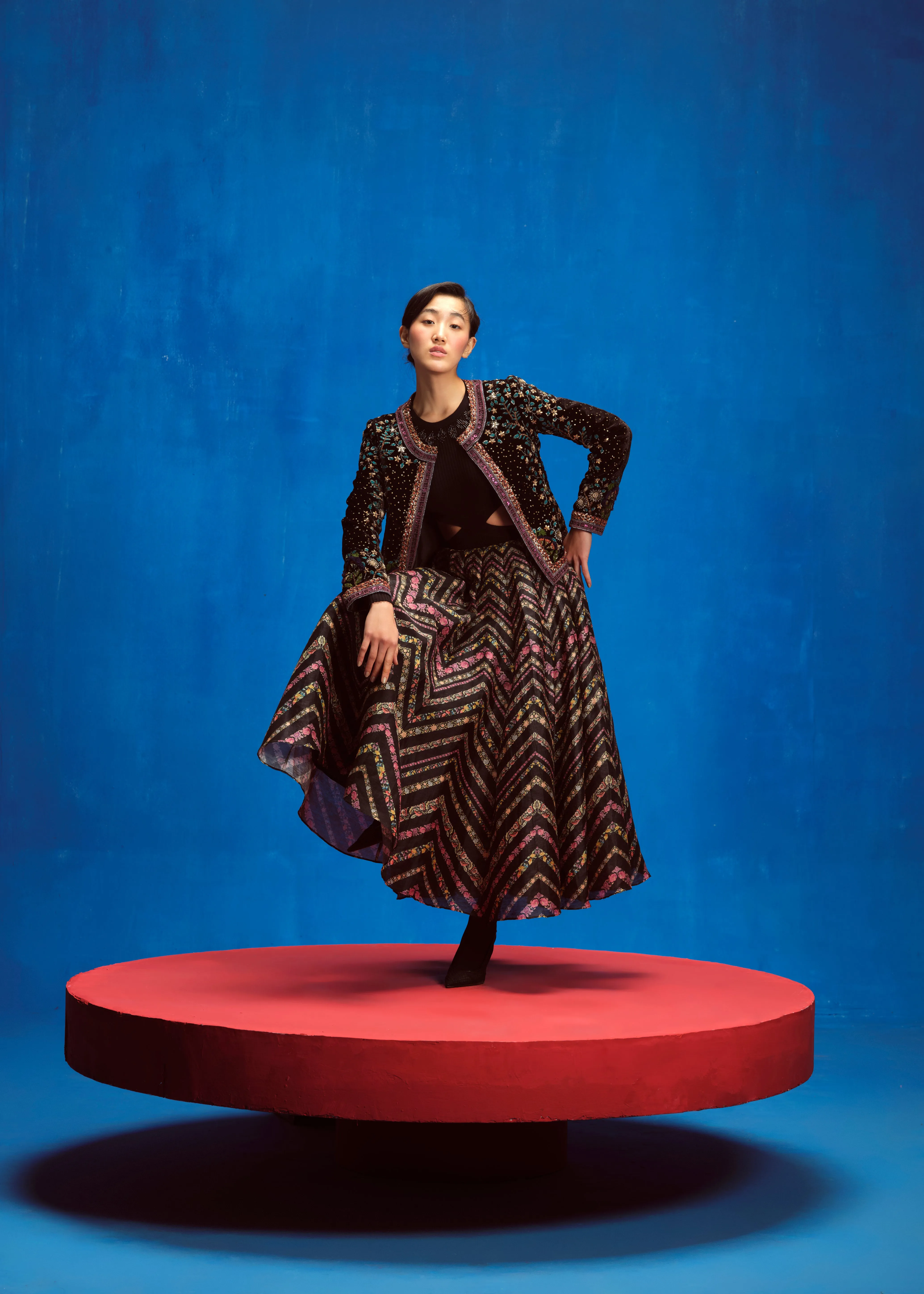 LA FUORI Kessa midi skirt sold by Bonvion product image thumbnail 2