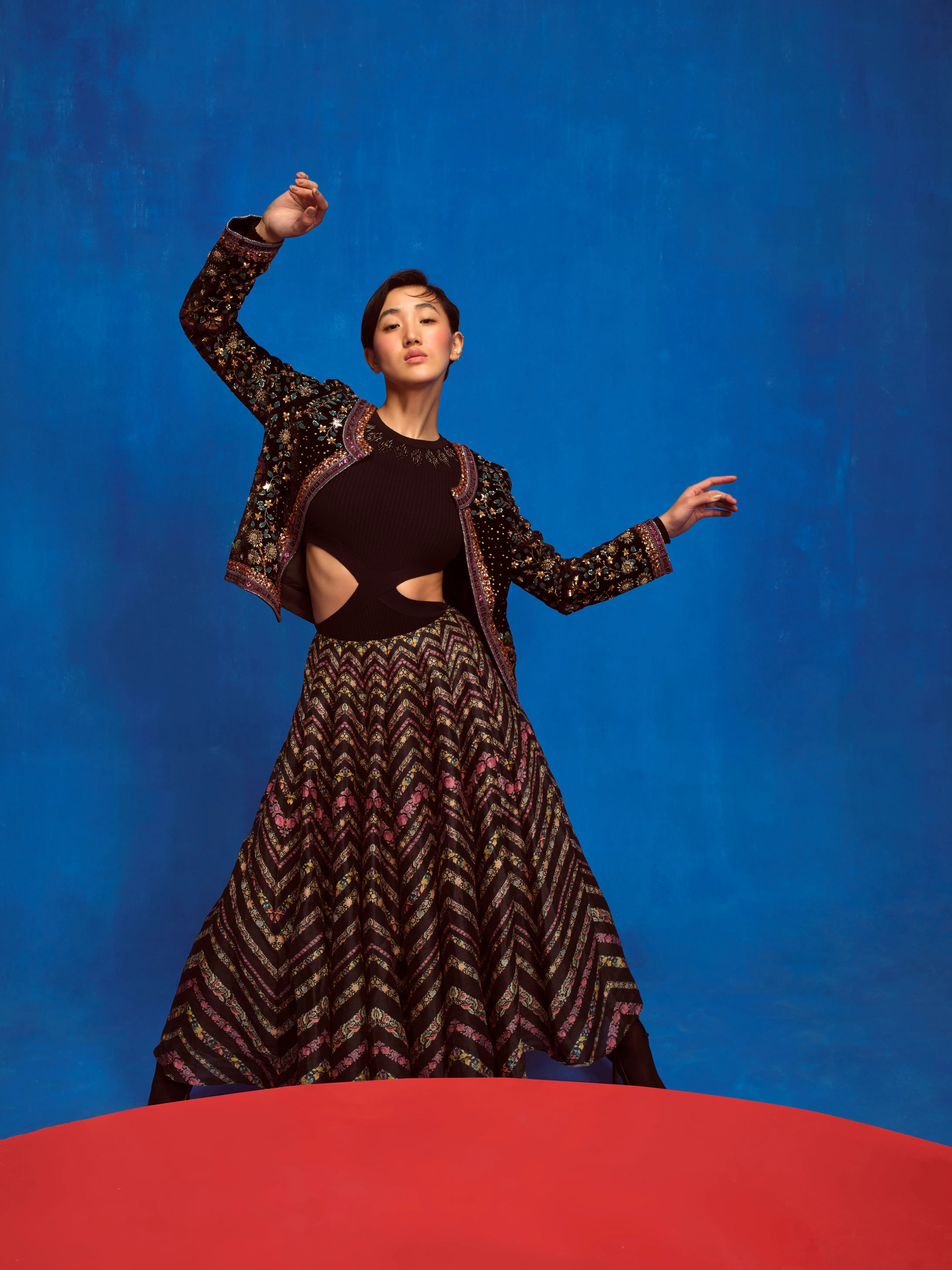 LA FUORI Kessa midi skirt sold by Bonvion product image thumbnail 3