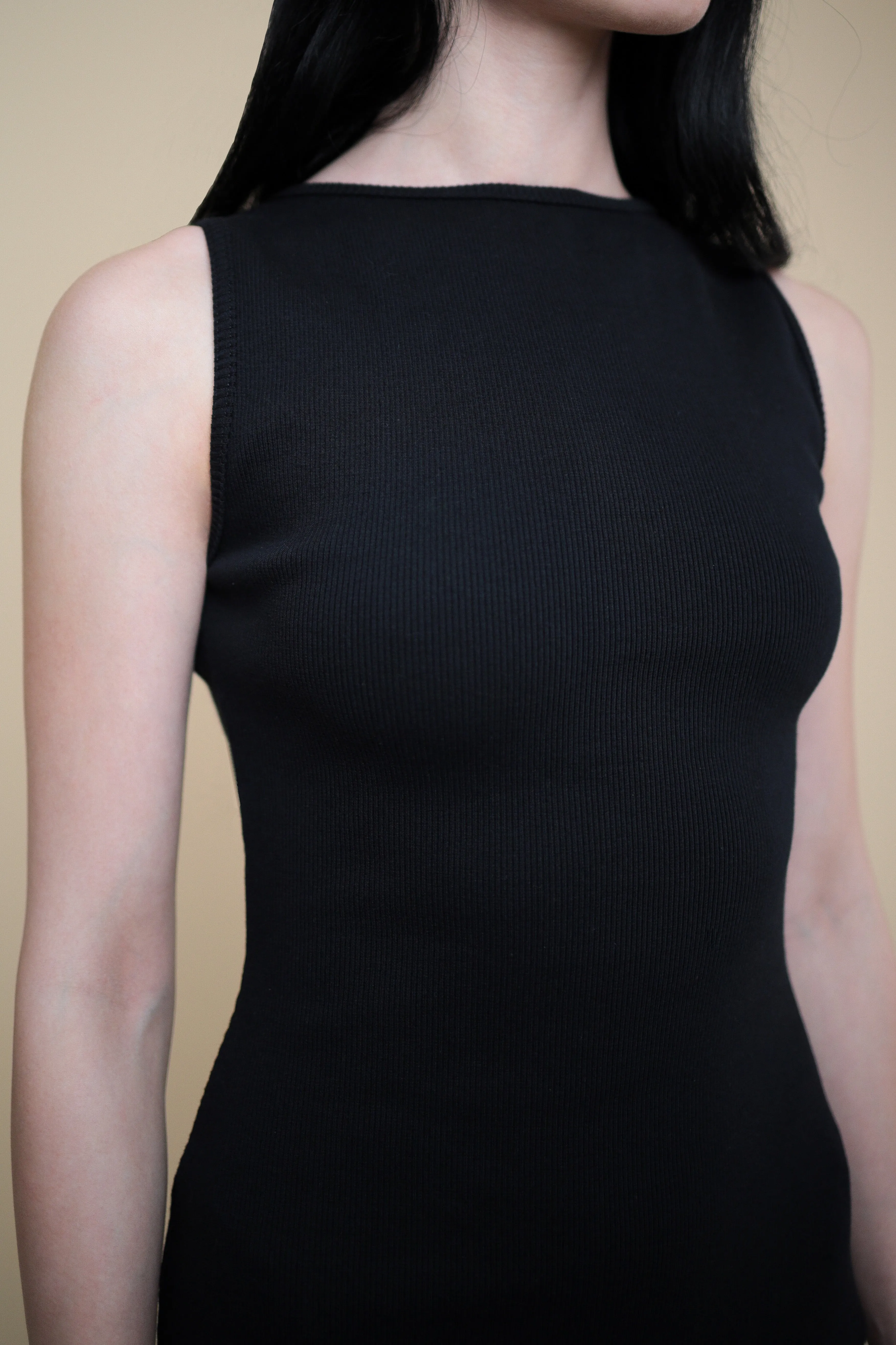 EHE Apparel Luna rib knit Dress - Black sold by Bonvion product image thumbnail 4