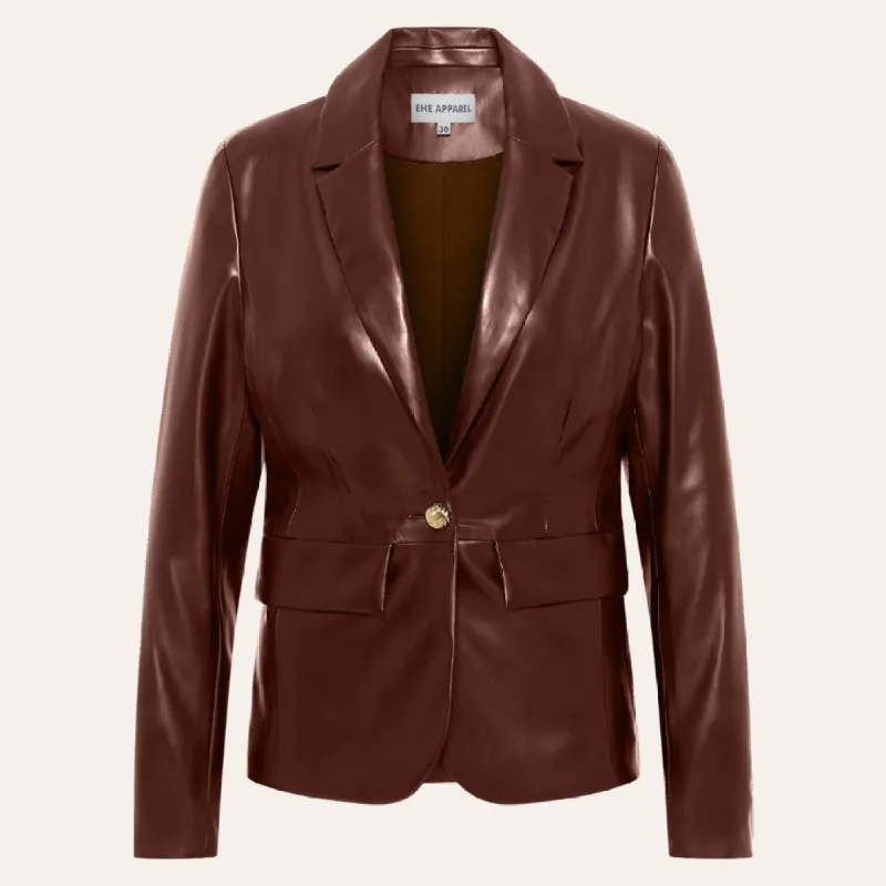 EHE Apparel Zoé Blazer - Brown sold by Bonvion