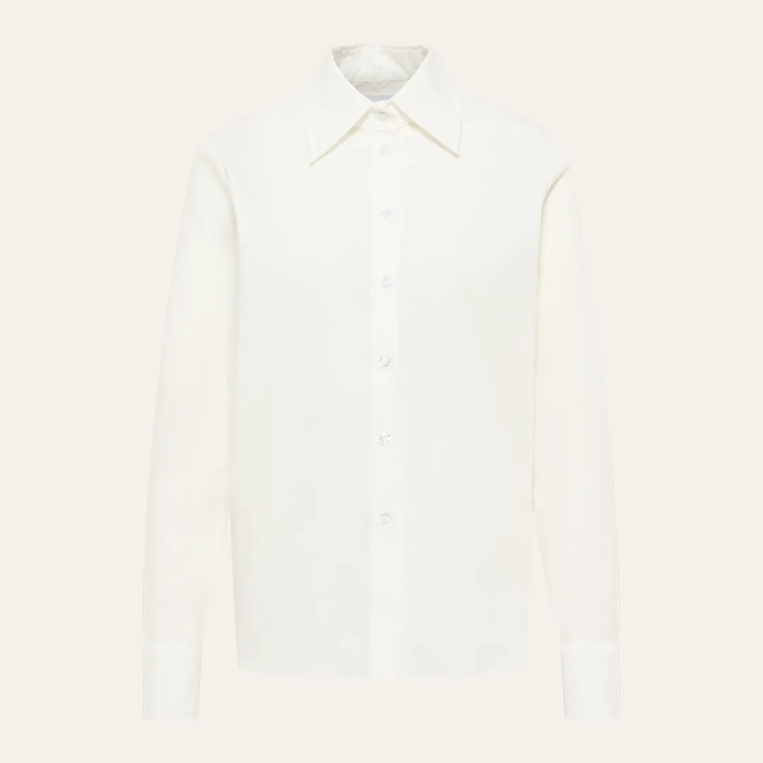 EHE Apparel Elena Oxford Shirt - White sold by Bonvion