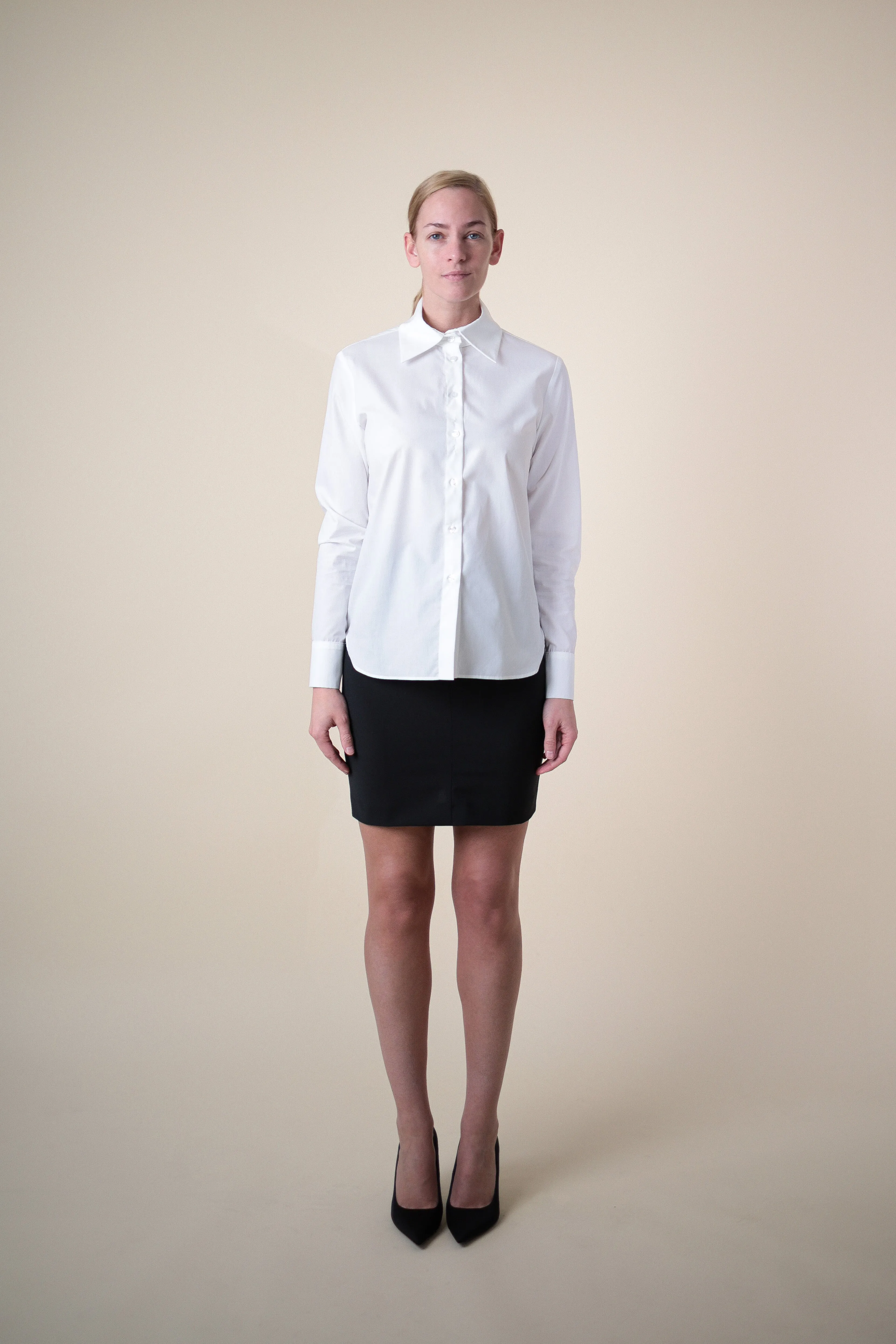 EHE Apparel Elena Oxford Shirt - White sold by Bonvion product image thumbnail 2