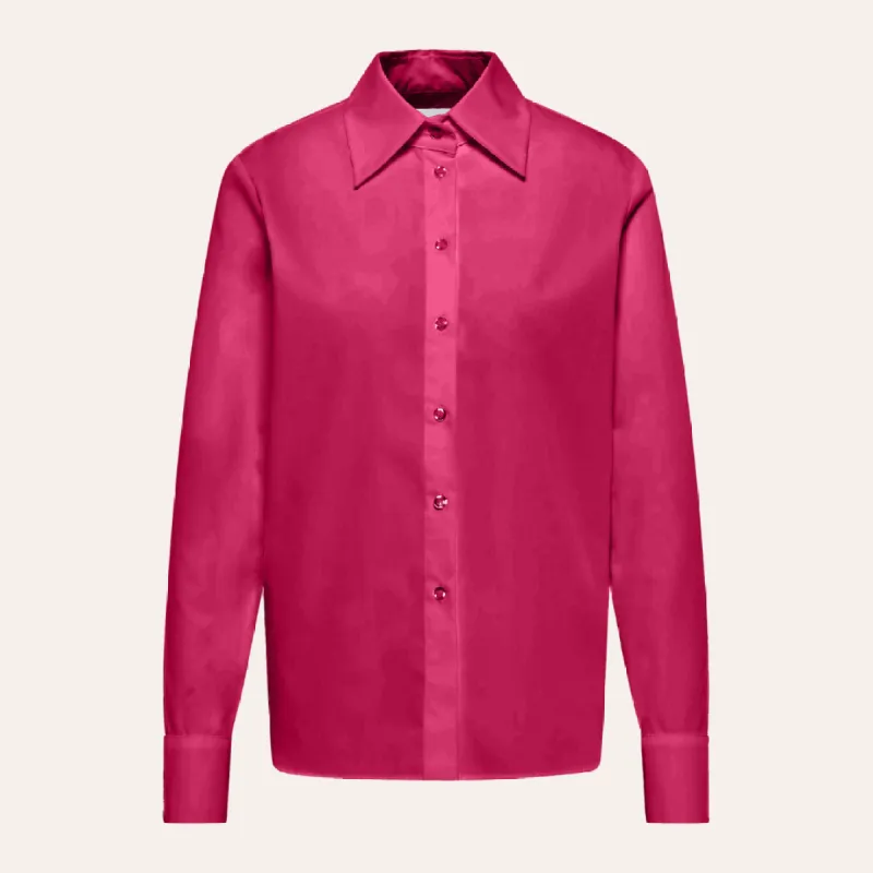 EHE Apparel Elena Oxford Shirt - Fuchsia sold by Bonvion