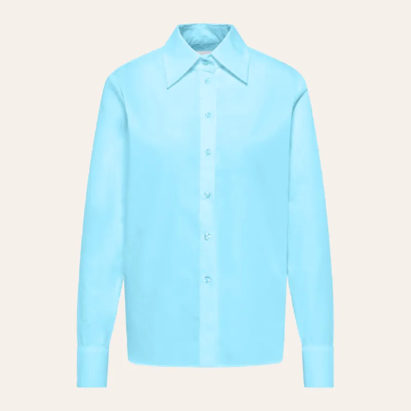 EHE Apparel Elena Oxford Shirt - Blue sold by Bonvion