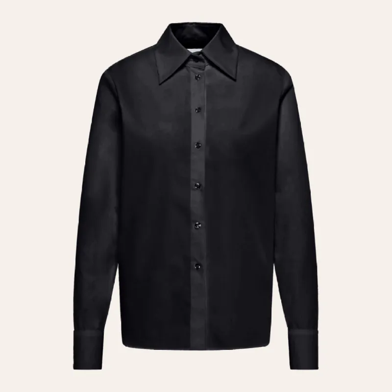 EHE Apparel Elena Oxford Shirt - Black sold by Bonvion