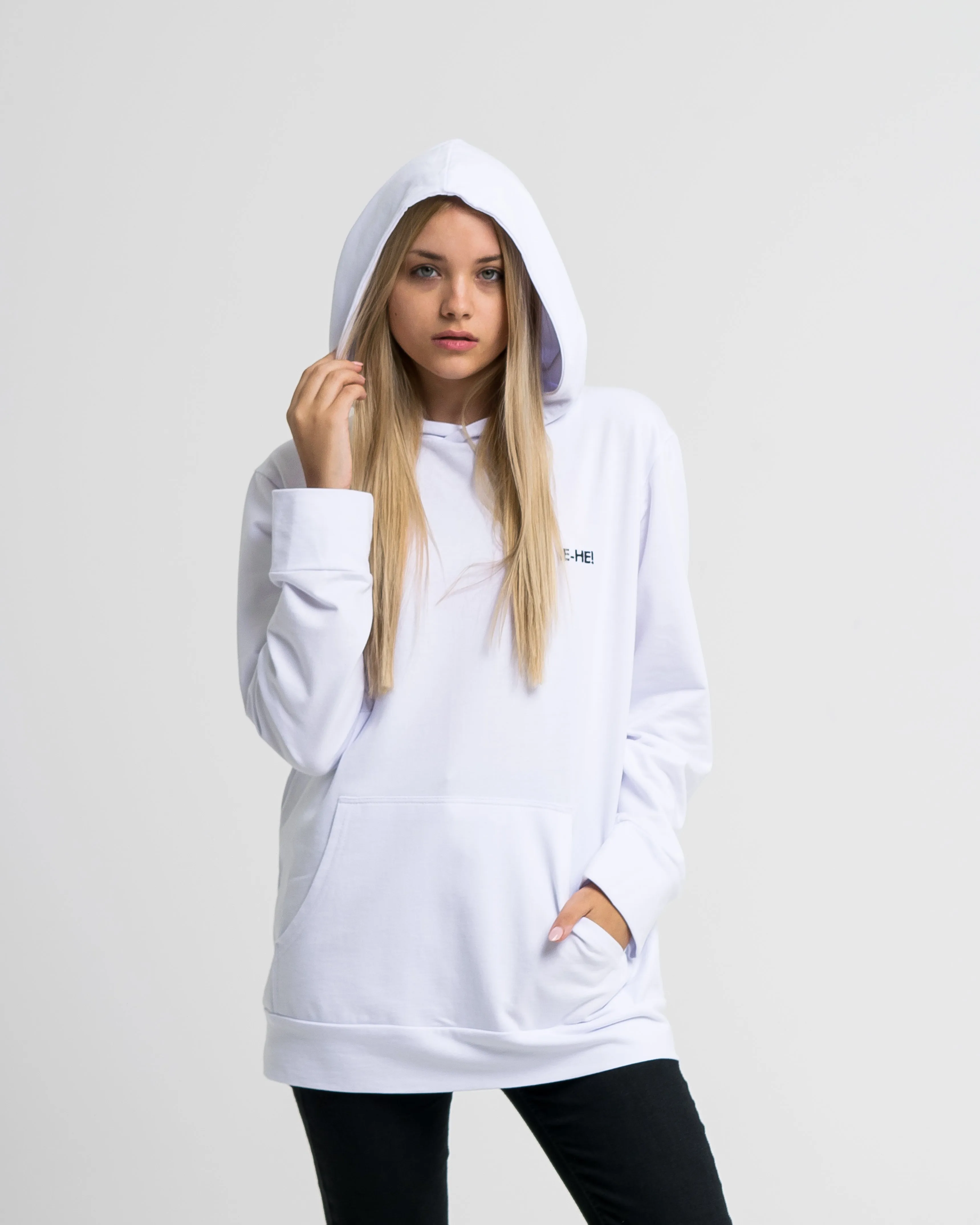 EHE Apparel Embroidered logo Hoodie - White sold by Bonvion product image thumbnail 4