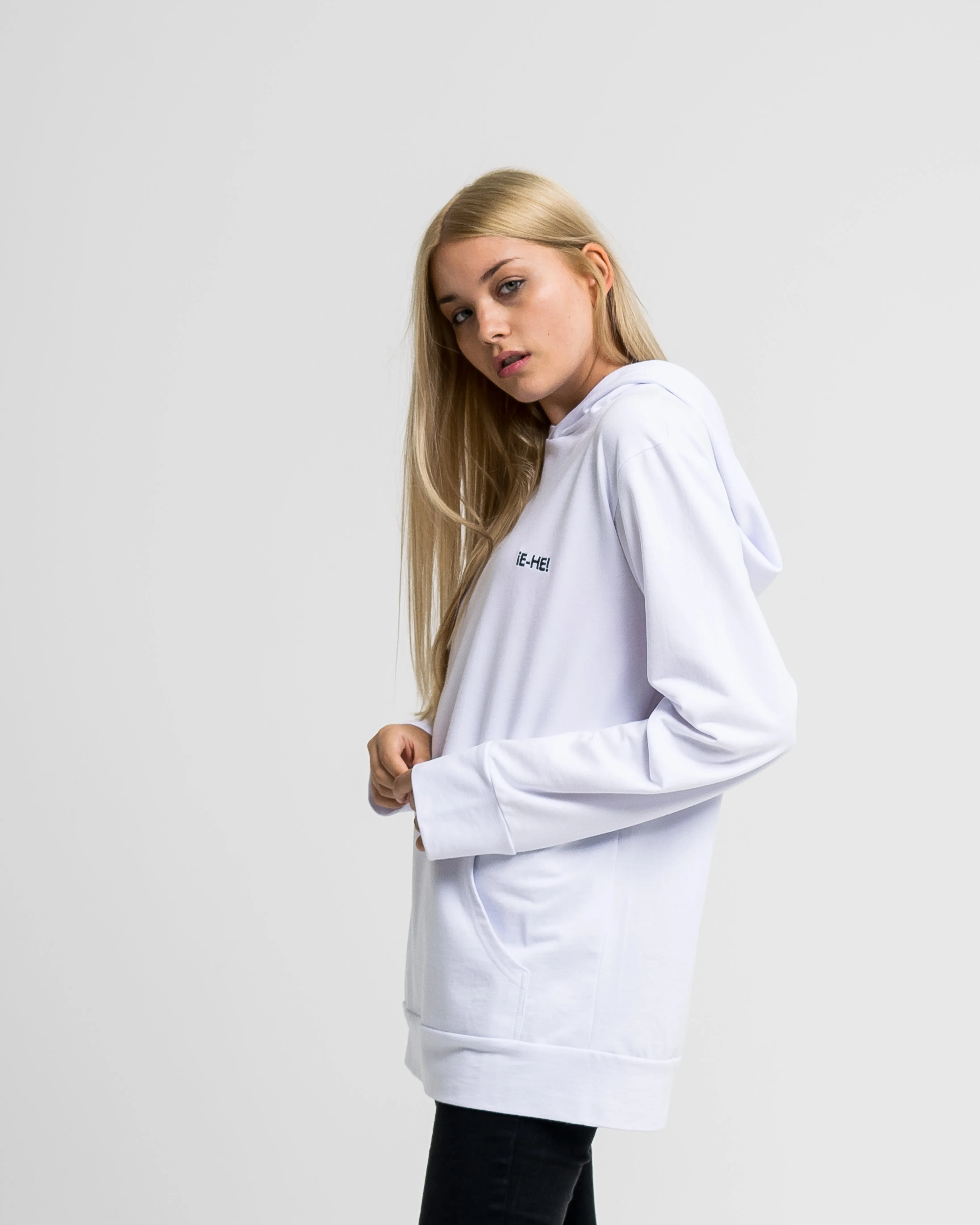 EHE Apparel Embroidered logo Hoodie - White sold by Bonvion product image thumbnail 3