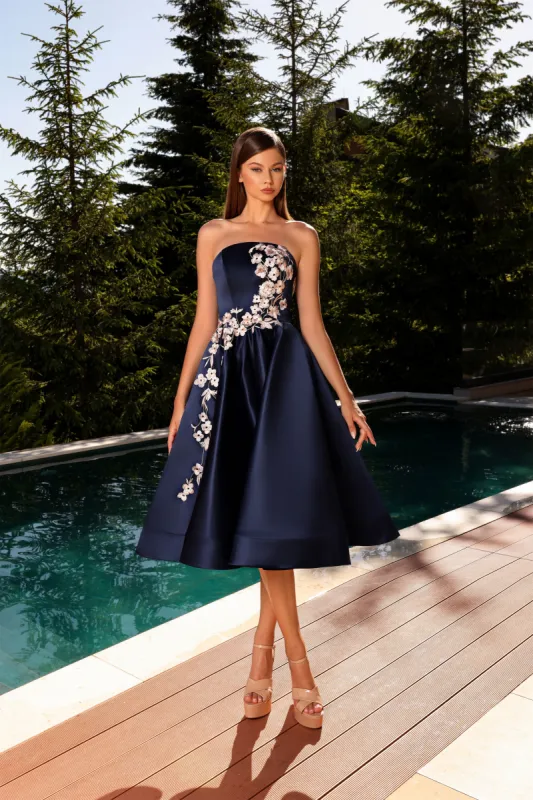 NICOLETTA Kate Gown - Navy sold by Bonvion