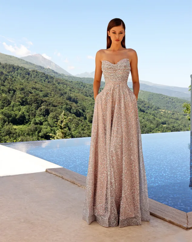 NICOLETTA Monica Gown - Dusty Pink sold by Bonvion