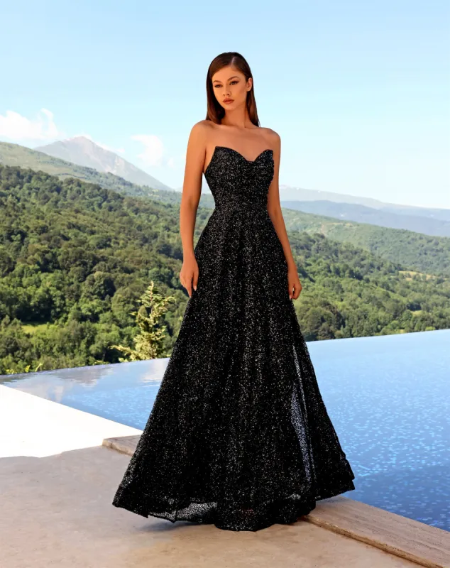 NICOLETTA Monica Gown - Black sold by Bonvion