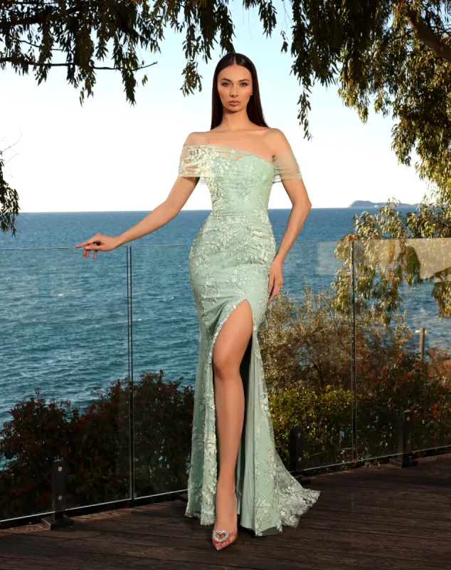 NICOLETTA Lexi Gown - Sage sold by Bonvion
