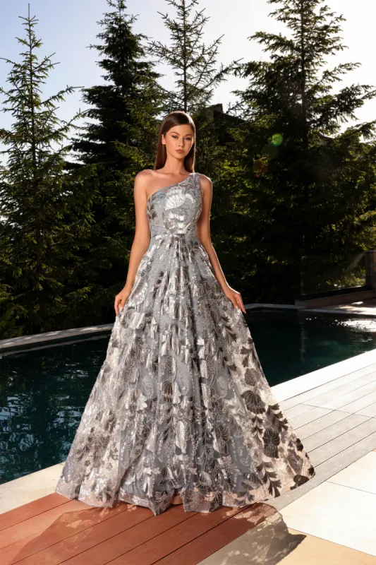 NICOLETTA Cameron Gown - Ice Smoke sold by Bonvion