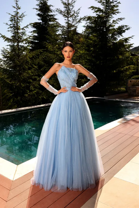 NICOLETTA Ariel Gown - Powder Blue sold by Bonvion